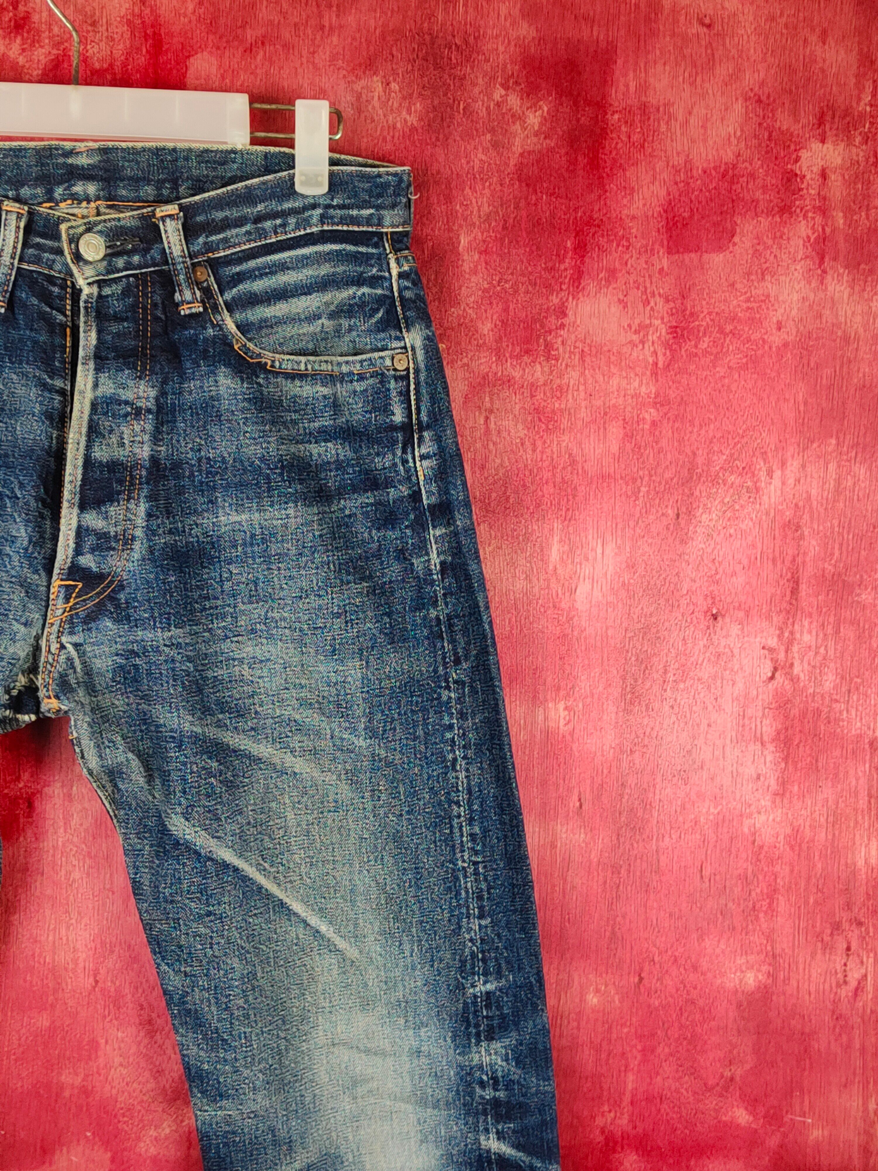 Vintage Denime Japan Vintage Distressed Ripped Jeans #S1705 Size US 31 - 5 Thumbnail