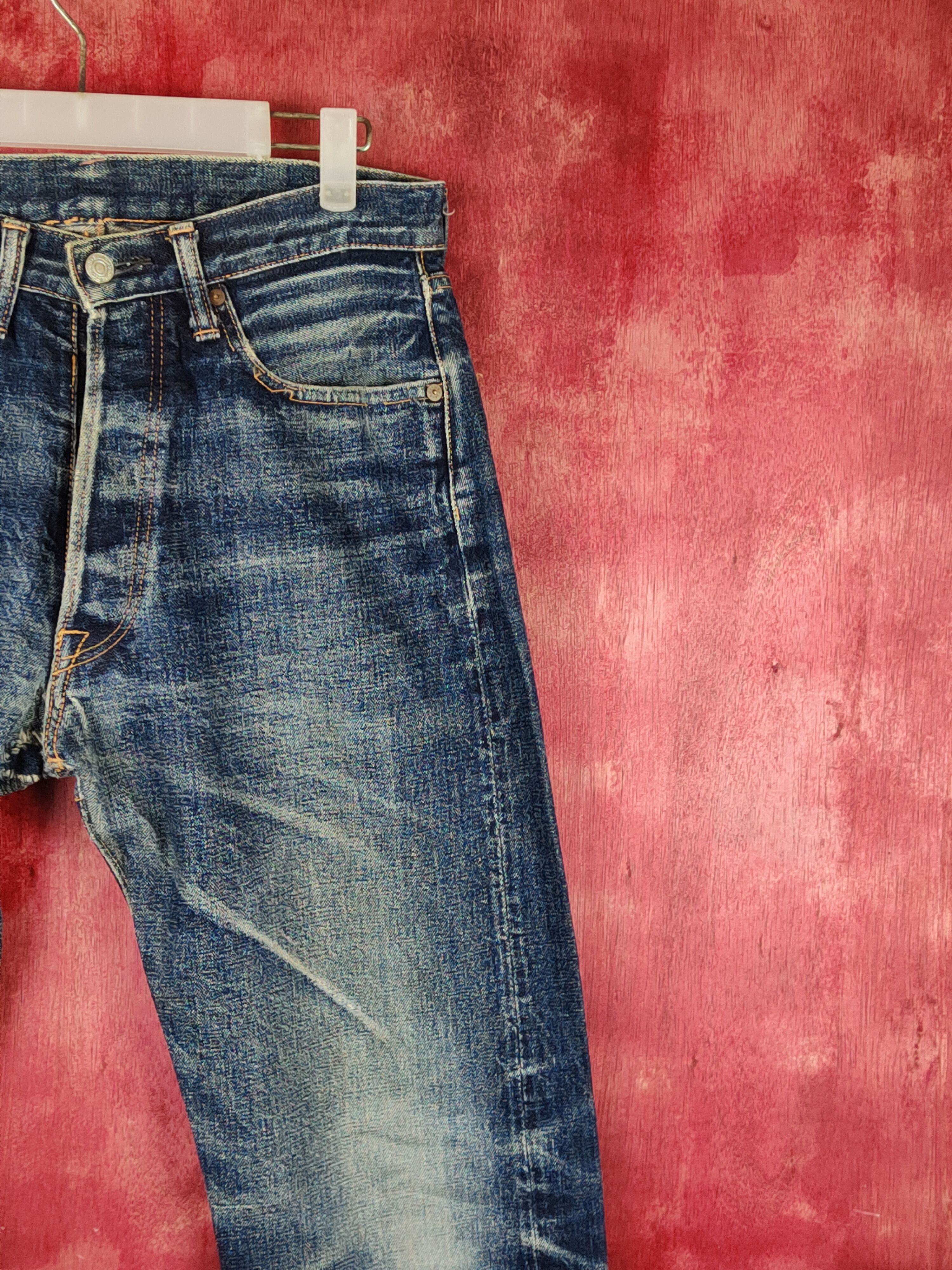 Denime DL Denime Japan Vintage Distressed Ripped Jeans #S1705 Size US 31 - 5 Thumbnail