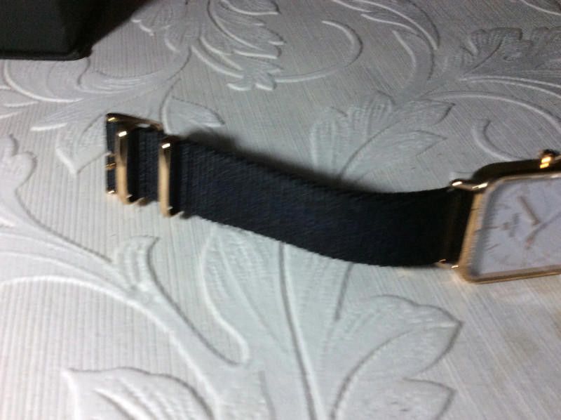 Designer David Daber Swiss made men's white dial blacl strap watch Size ONE SIZE - 3 Thumbnail