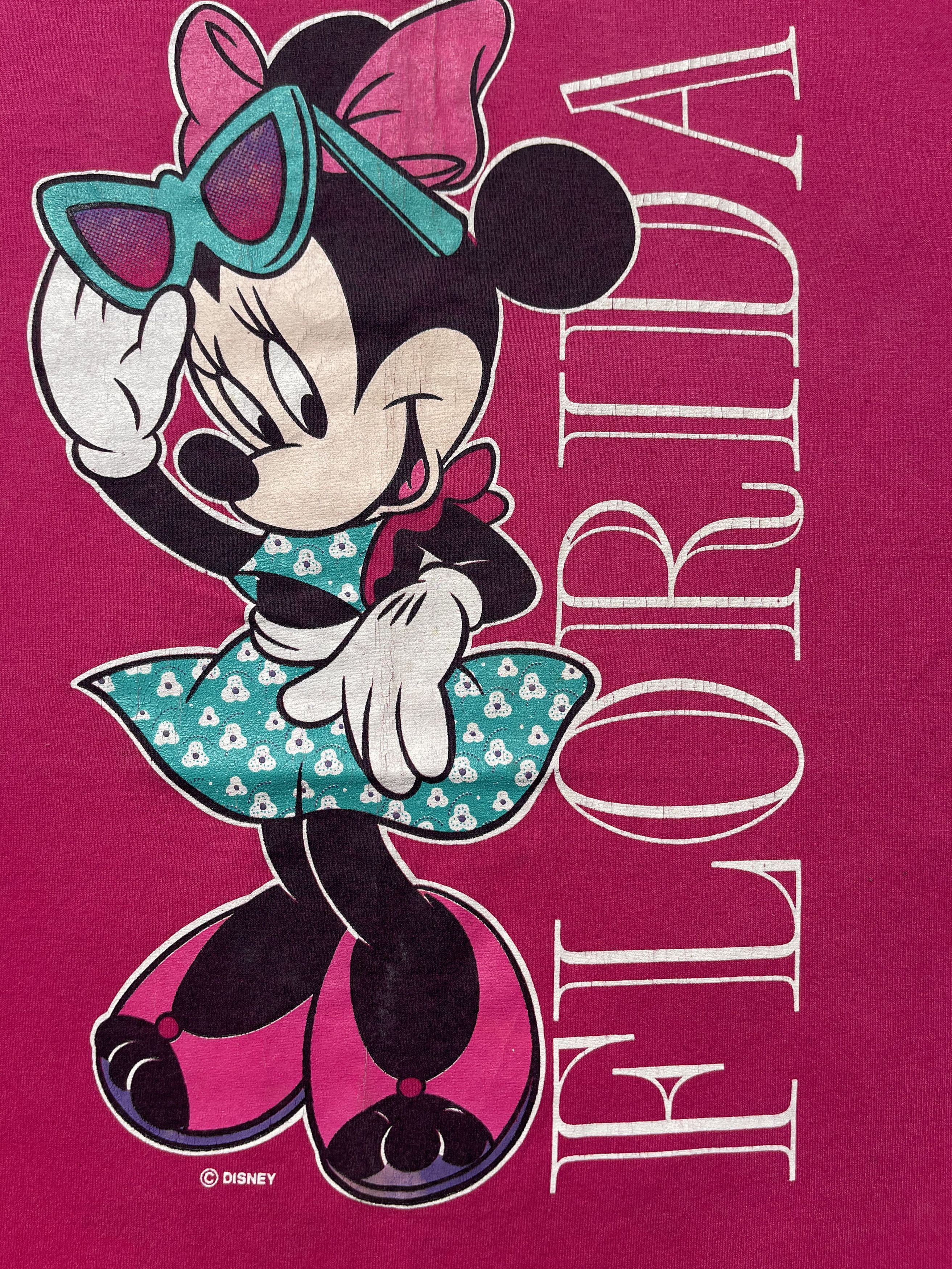 Disney × Mickey Mouse × Velva Sheen 1990's Velva Sheen Minnie Mouse Disney T-Shirt Size US L / EU 52-54 / 3 - 4 Thumbnail