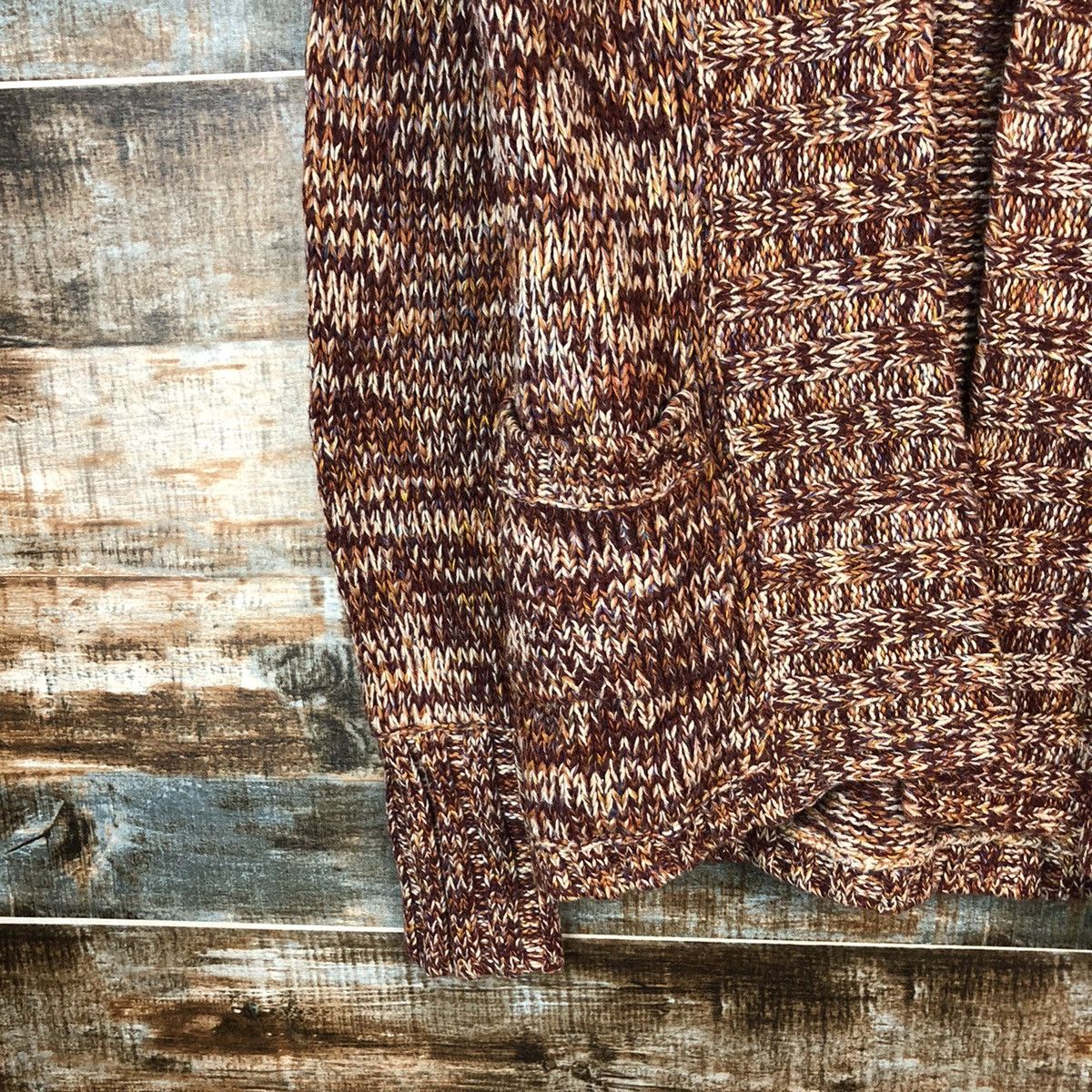 Homespun Knitwear × Japanese Brand Une Red vintage japan Cardigan knitwear #A1340 Size US M / EU 48-50 / 2 - 7 Thumbnail
