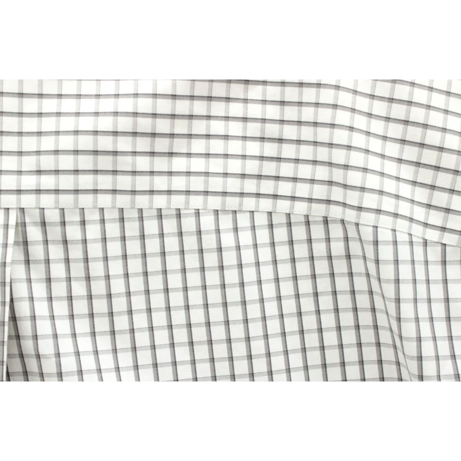 Enro ENRO Shirt Mens 16 Beige Cotton Check Long Sleeve 80's Non-Iron Two Ply Dress Shirt Size US L / EU 52-54 / 3 - 3 Thumbnail