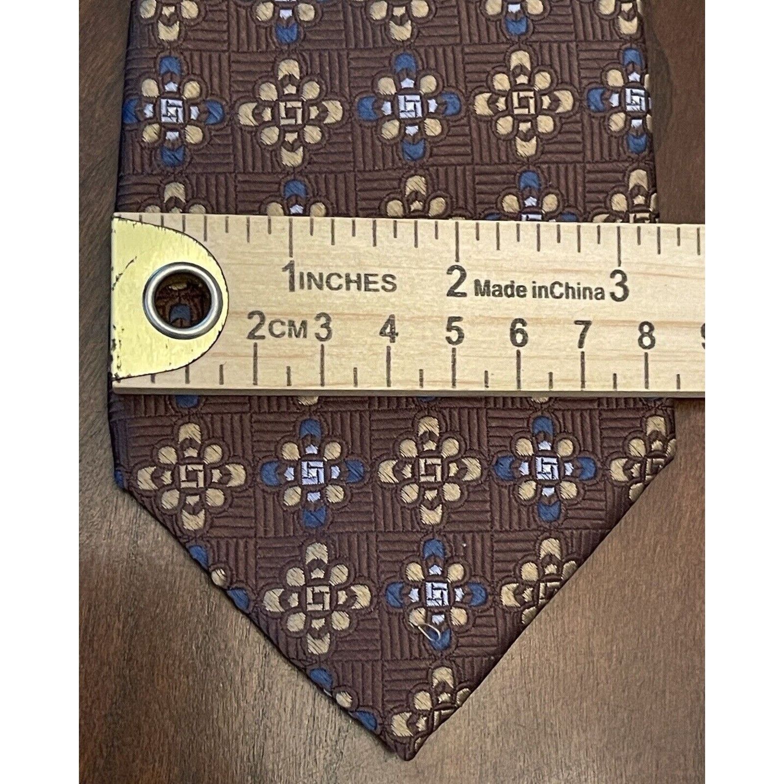 Other Forsyth Of Canada Brown Blue Hand Made Silk Made In China Size ONE SIZE - 4 Thumbnail