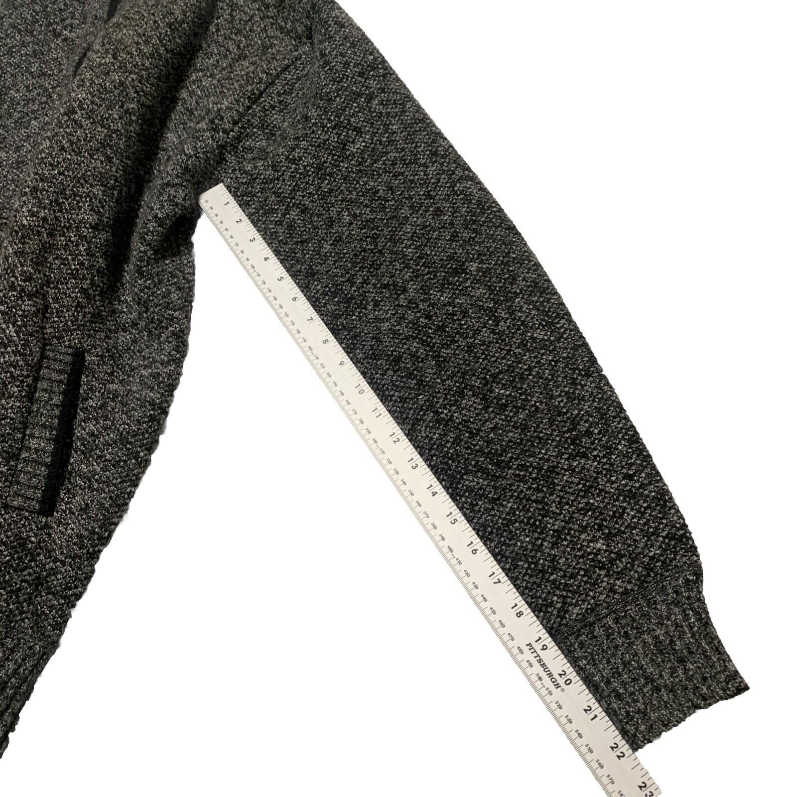 Other Alberto Cardinali Men's Cardigan XL Black Gray Zip Fleece Size US XL / EU 56 / 4 - 9 Thumbnail