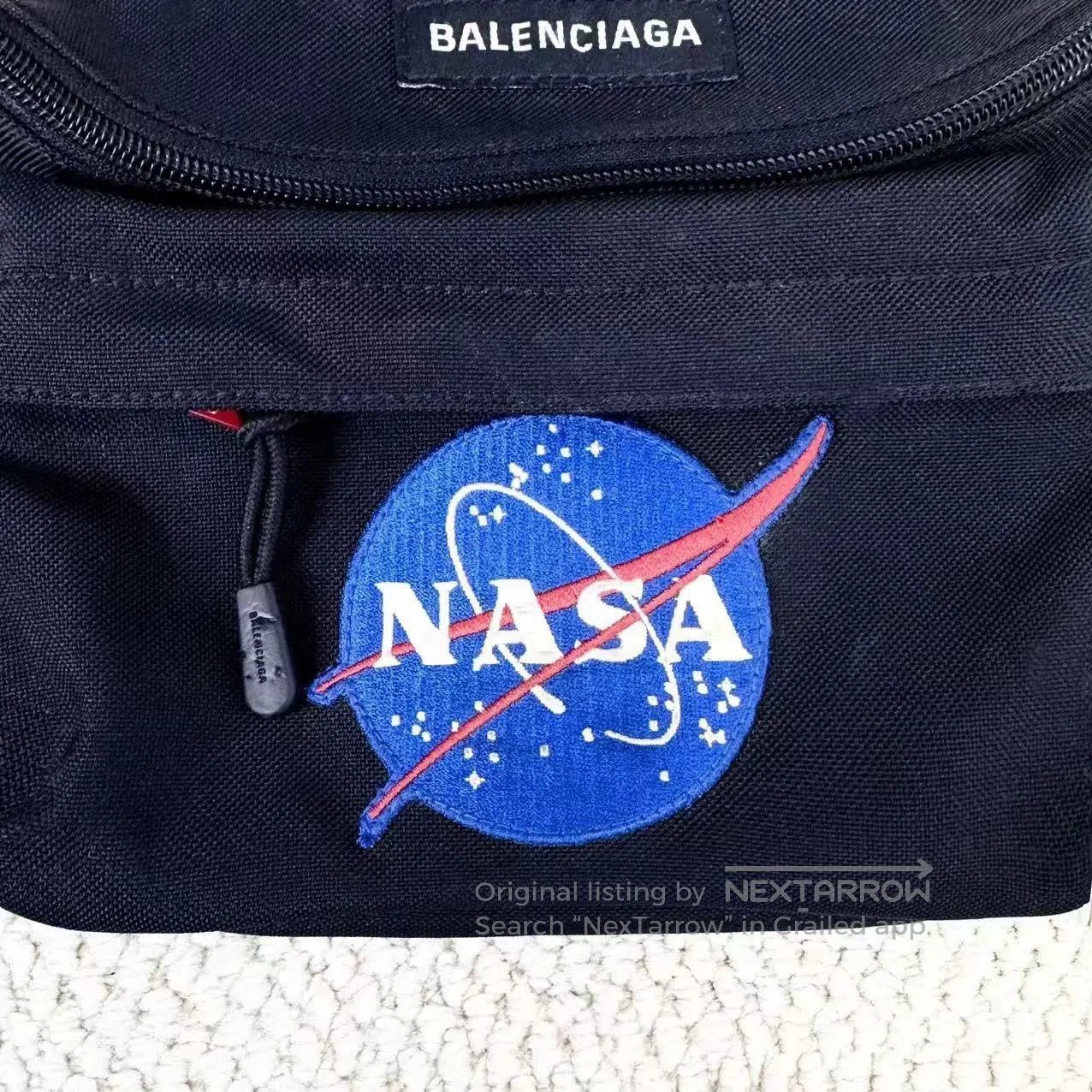 Balenciaga Balenciaga NASA collaboration black letter waist bag. Size ONE SIZE - 3 Thumbnail