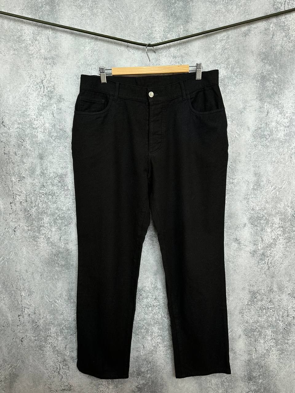 Hackett Hackett London All Wool Black Trousers Made In Italy Pants Size US 36 / EU 52 - 1 Thumbnail