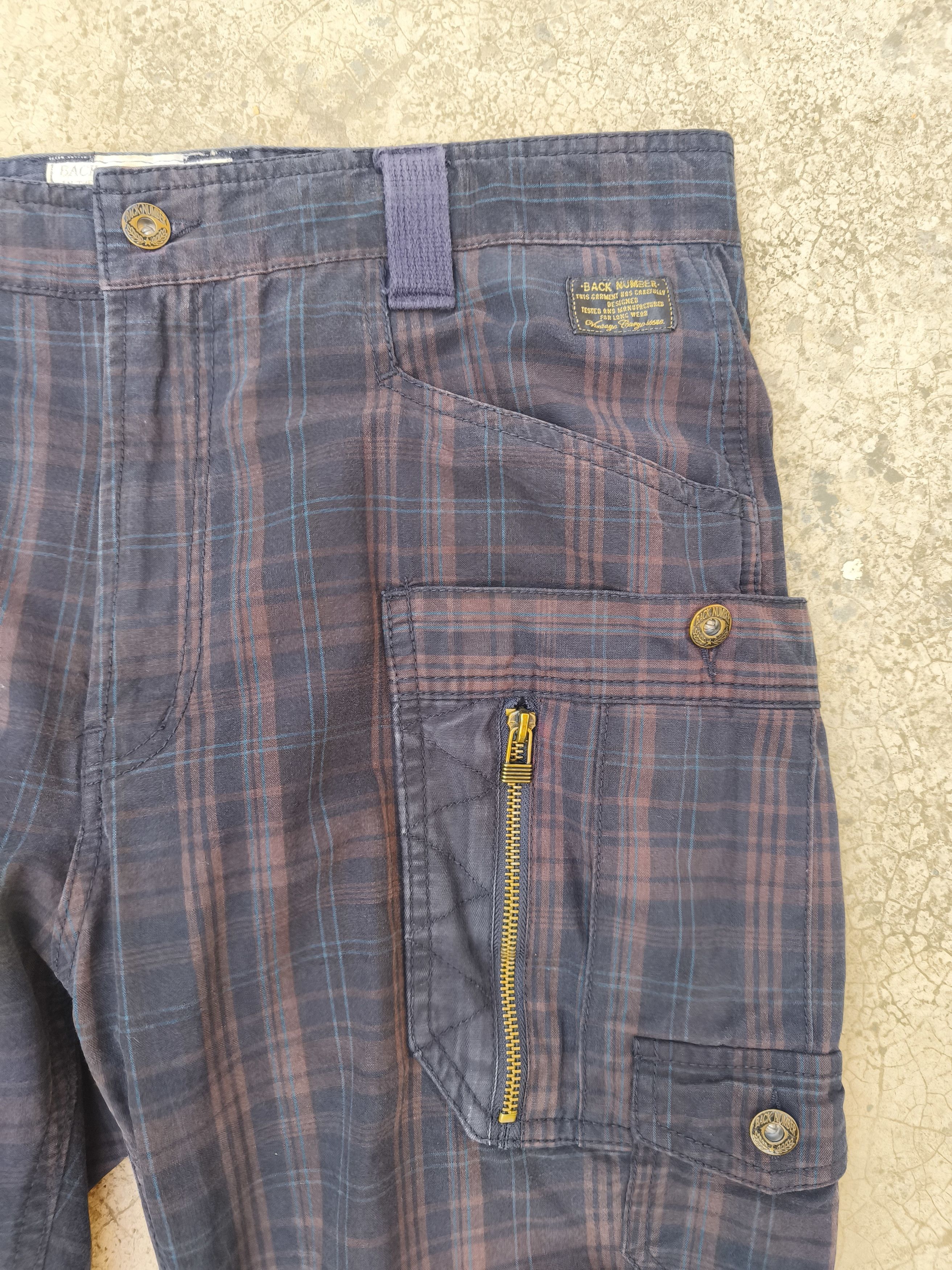 Japanese Brand Back Number cargo pants plaid Size US 36 / EU 52 - 4 Thumbnail