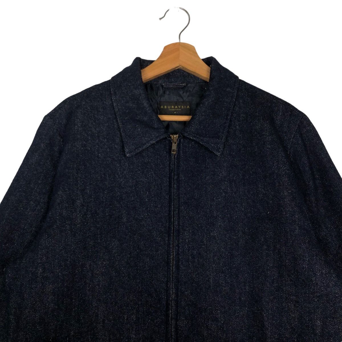 Japanese Brand 🔥90’s Vintage Denim Biker Jacket Aburaysia Issey Miyake Size US M / EU 48-50 / 2 - 3 Thumbnail