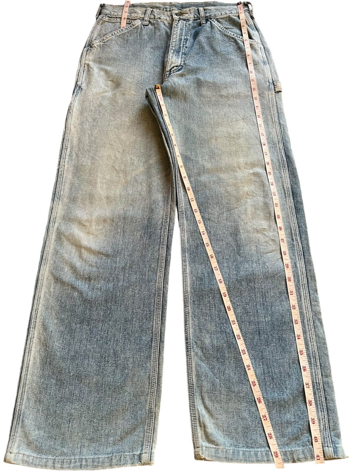 Lee Vintage Lee Union Made Sanforized Carpenter Baggy Jeans Size US 30 / EU 46 - 12 Thumbnail