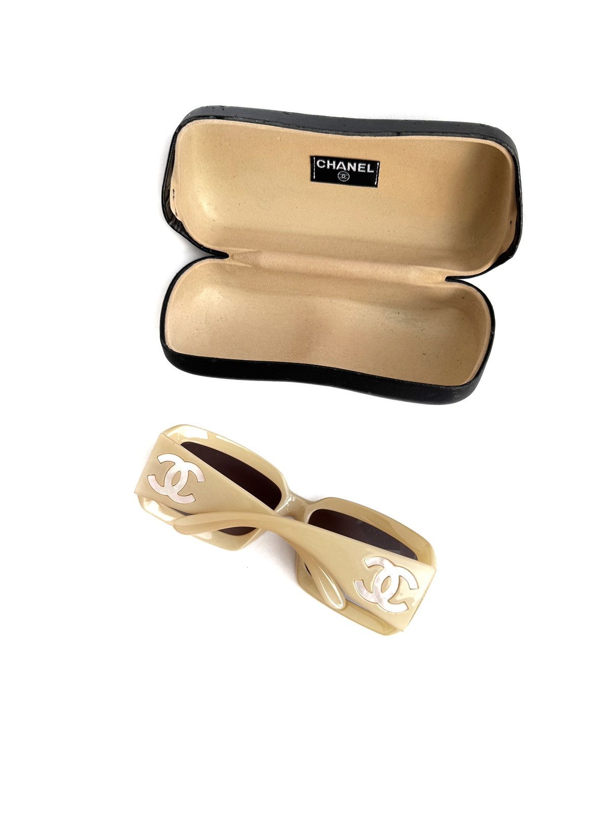 Chanel Vintage Chanel Sunglasses Cream CC Mother Of Pearl Size ONE SIZE - 4 Thumbnail