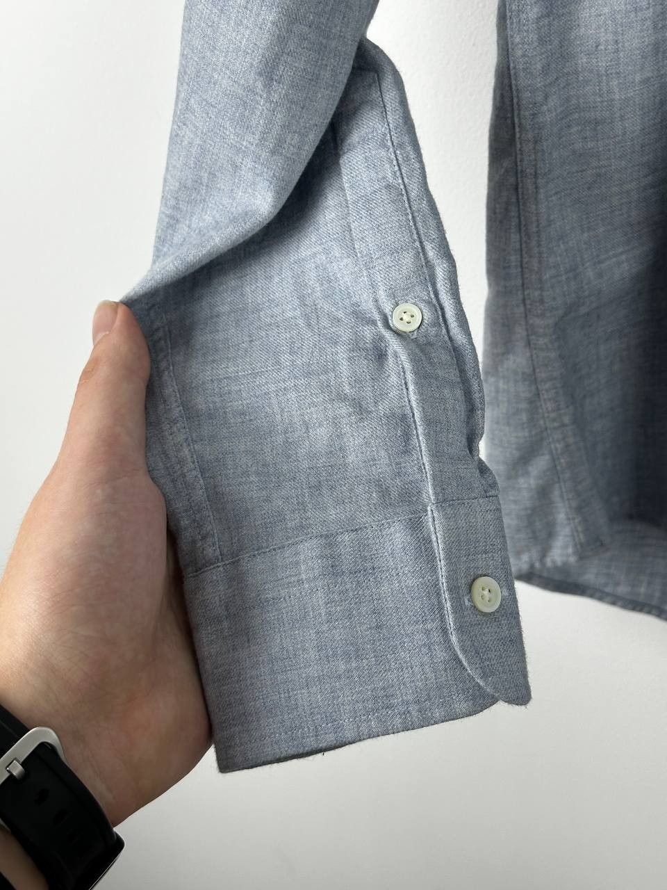 Reiss Reiss Casual Wool Blend Shirt Long Sleeve Size US XL / EU 56 / 4 - 10 Thumbnail