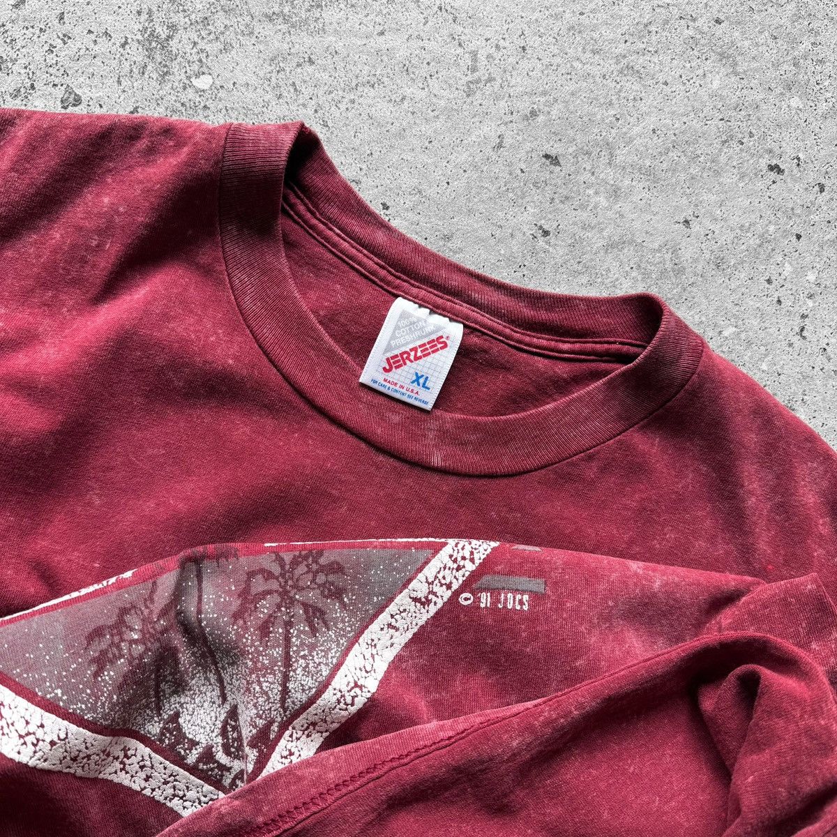 Other × Vintage Venice Beach California Mens Vintage 90s Made in USA T-Shirt Size US XL / EU 56 / 4 - 4 Thumbnail