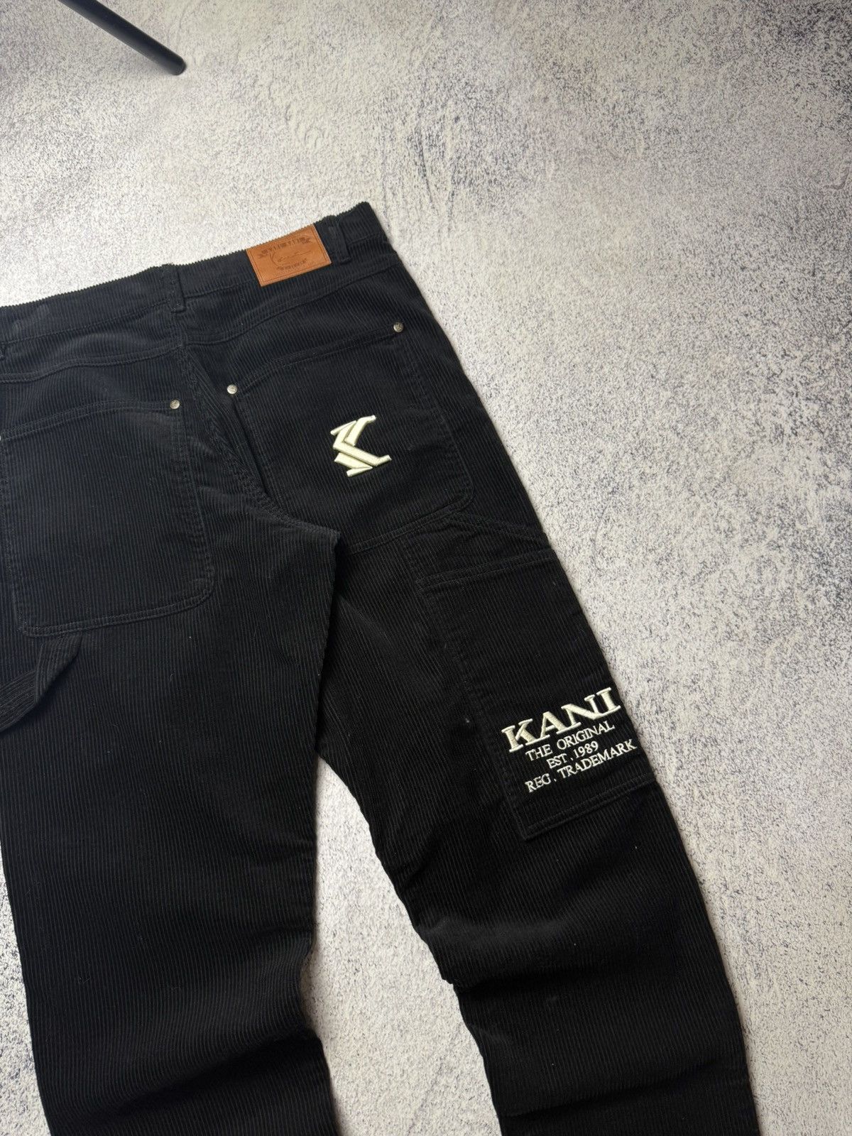 Karl Kani Vintage Karl Kani Velour Pants Rap Jeans Y2K Size US 32 / EU 48 - 3 Thumbnail