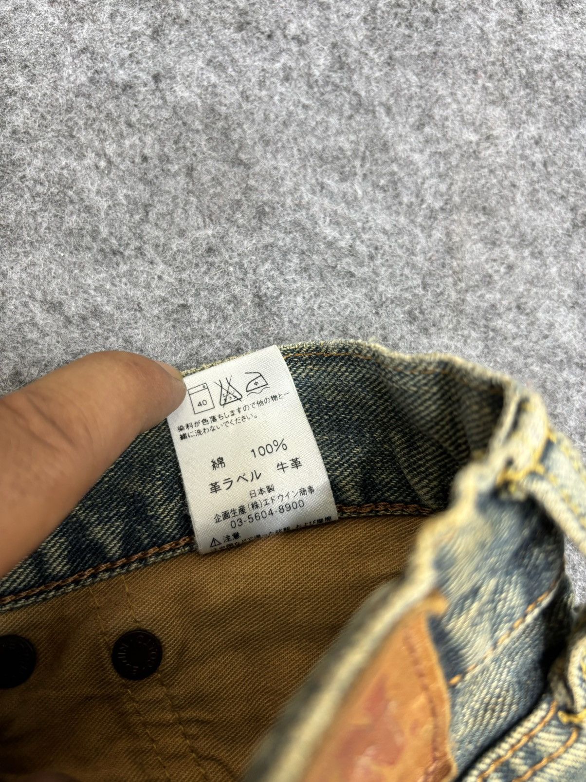 Edwin 💥Rare Selvedge💥Vintage Edwin 505X Yellow Selvedge Denim F578 Size US 29 - 20 Thumbnail