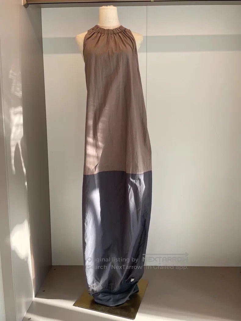 Brunello Cucinelli Brunello Cucinelli Caramel Cotton Dress Size S / US 4 / IT 40 - 3 Thumbnail