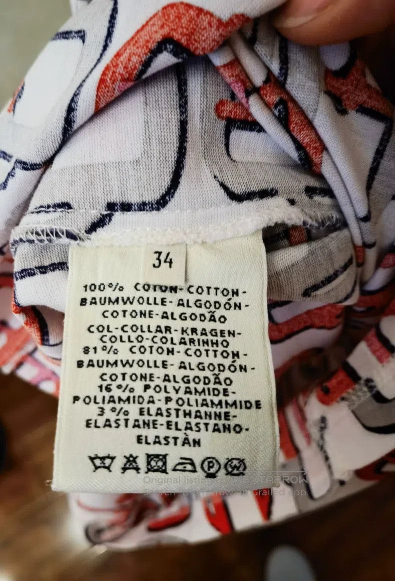 Hermes Hermes Skirt with pure cotton fabric and knitted polo coll Size XXS / US 00 / IT 34 - 4 Thumbnail