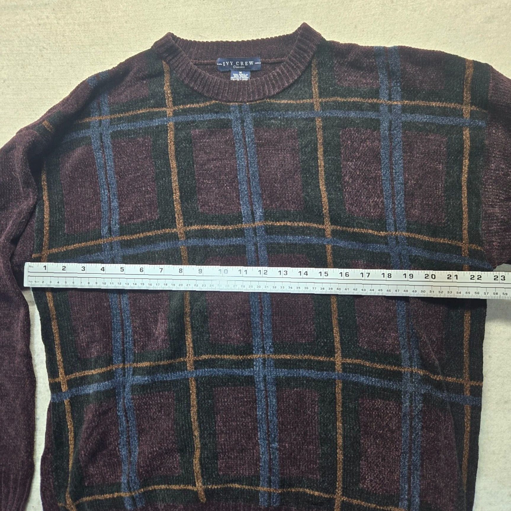 Vintage Ivy Crew Purple Knitted Pullover Sweater Men's Medium Rayon Casual Size US M / EU 48-50 / 2 - 5 Thumbnail