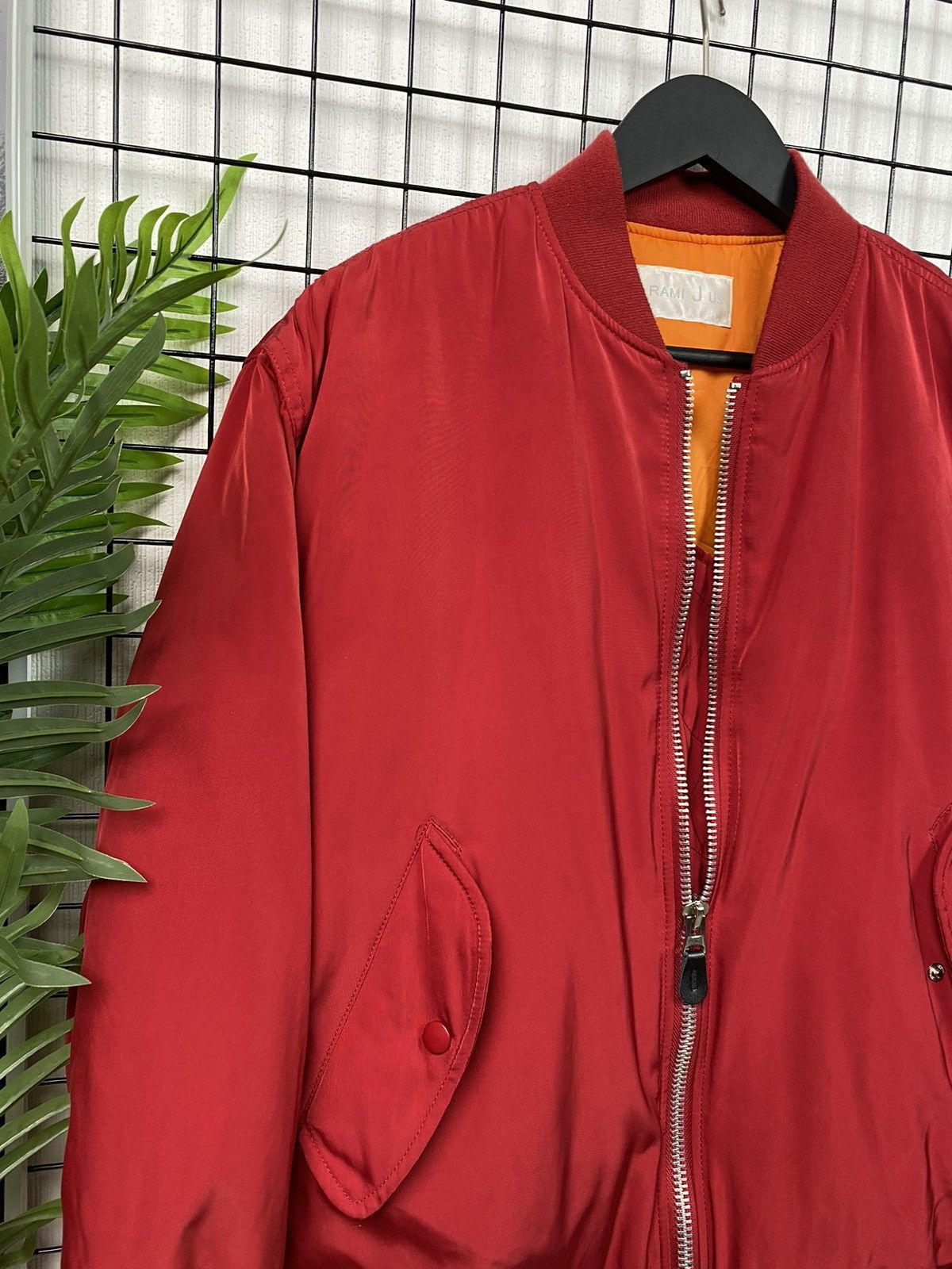 Vintage MA-1 Bomber Jacket Free size Men Red Military style Size US L / EU 52-54 / 3 - 5 Thumbnail
