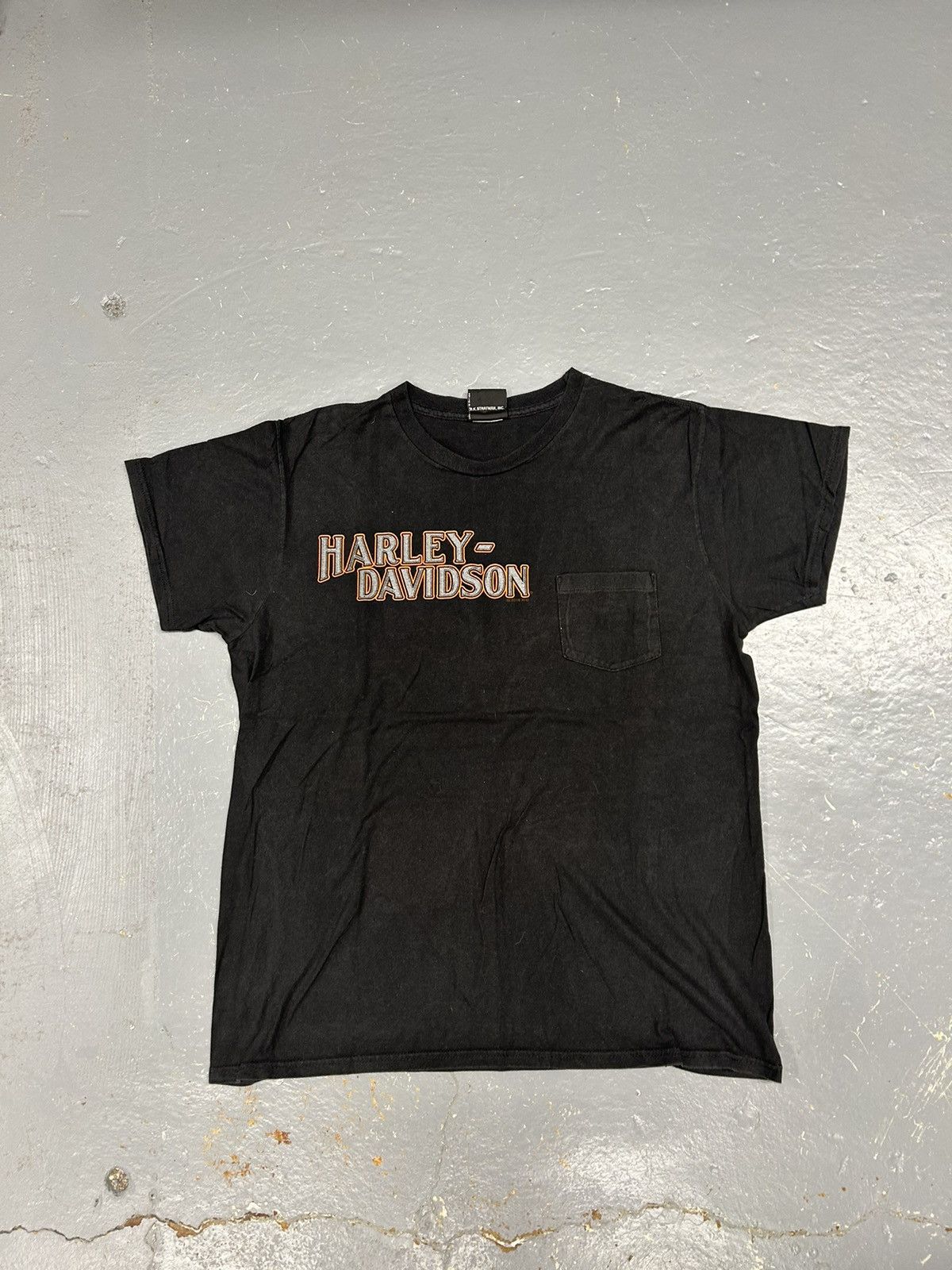 Harley Davidson × Vintage Crazy Vintage Y2K Essential Black Harley Davidson Tee Shirt Size US L / EU 52-54 / 3 - 1 Thumbnail