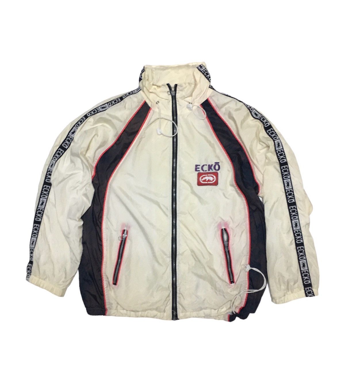 Ecko Unltd. Vintage ECKO UNLTD Zipper Light Jacket With Hoddies Size US XL / EU 56 / 4 - 1 Thumbnail