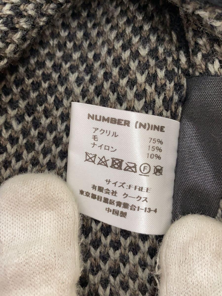 Number (N)ine Zig Zag Stitch Winter Knit Beanie Size ONE SIZE - 4 Thumbnail