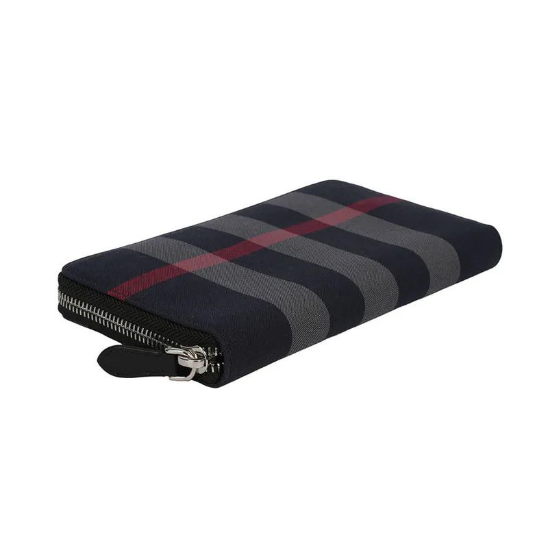 Burberry o1w1db10126 Size: OS / Check Canvas U-Shaped Zipper Wallet Size ONE SIZE - 3 Thumbnail