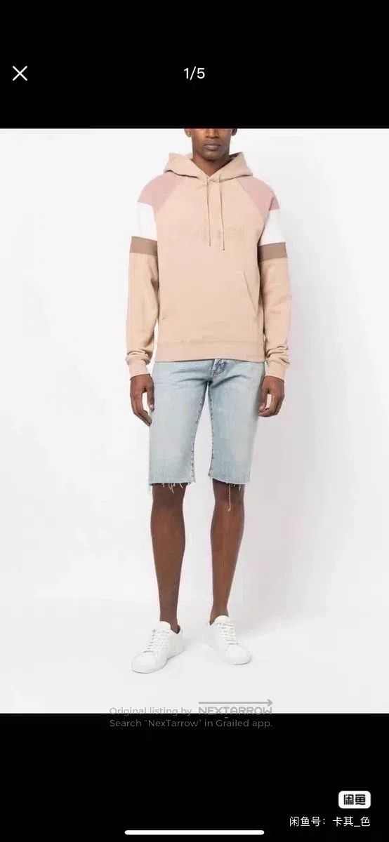 Saint Laurent Paris Saint Laurent Paris Embroidered Contrast Color Men's Hoodi Size US L / EU 52-54 / 3 - 4 Thumbnail