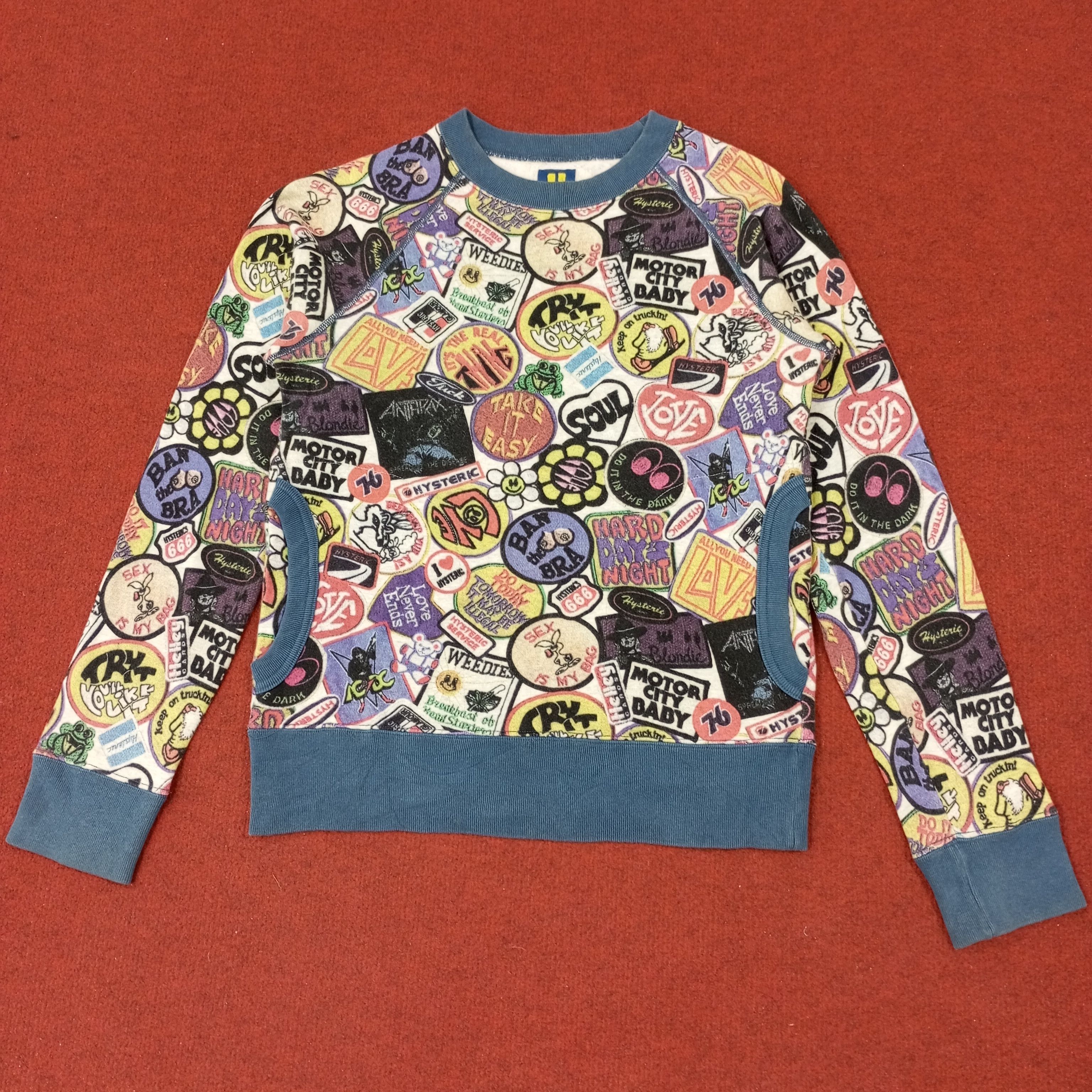 Hysteric Glamour × Japanese Brand × Vintage Hysteric Glamour Fashion Fullprint Design Sweatshirt c220n12 Size US XS / EU 42 / 0 - 1 Thumbnail