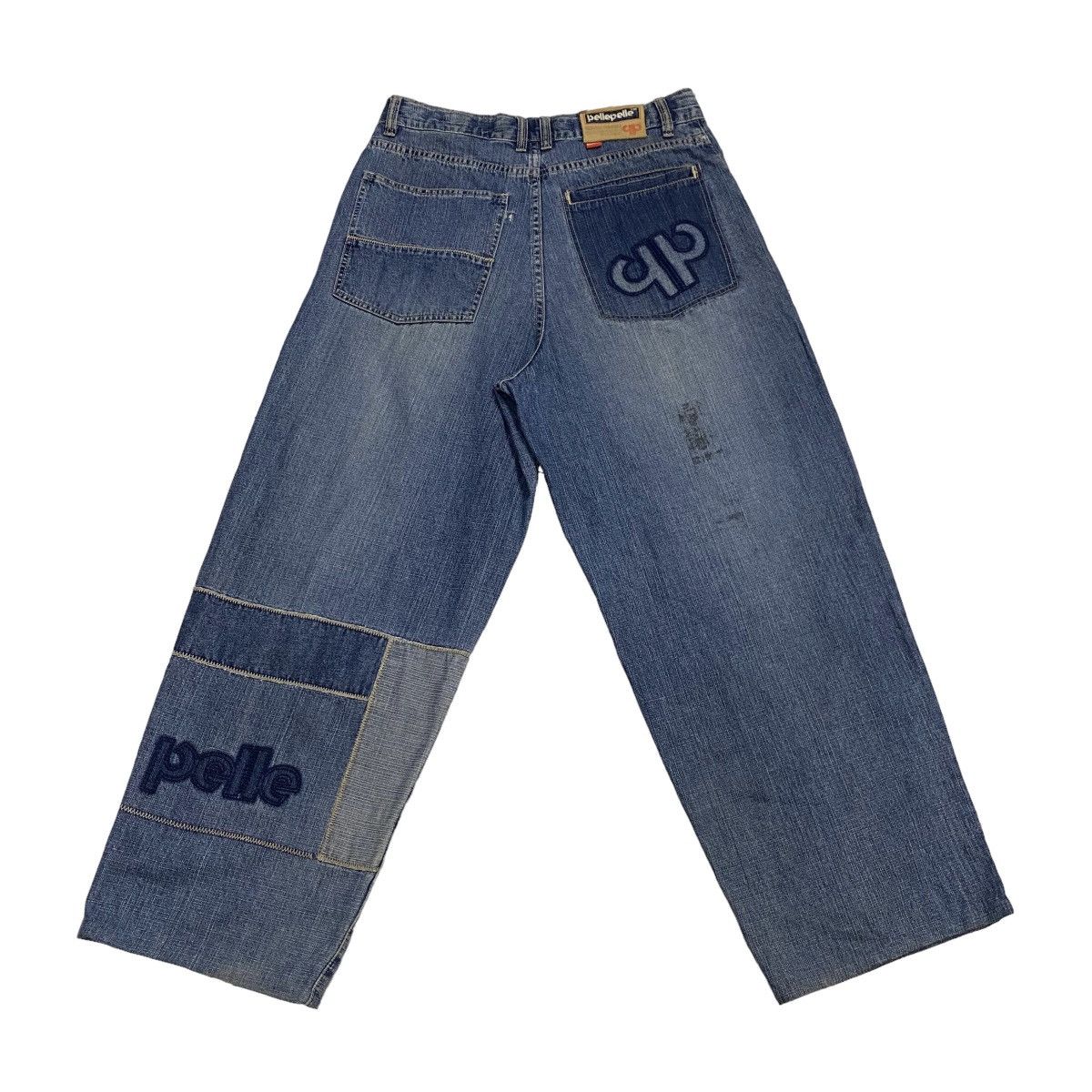 Pelle Pelle × Vintage Pelle Pelle patchwork distressed denim Size US 34 / EU 50 - 2 Thumbnail