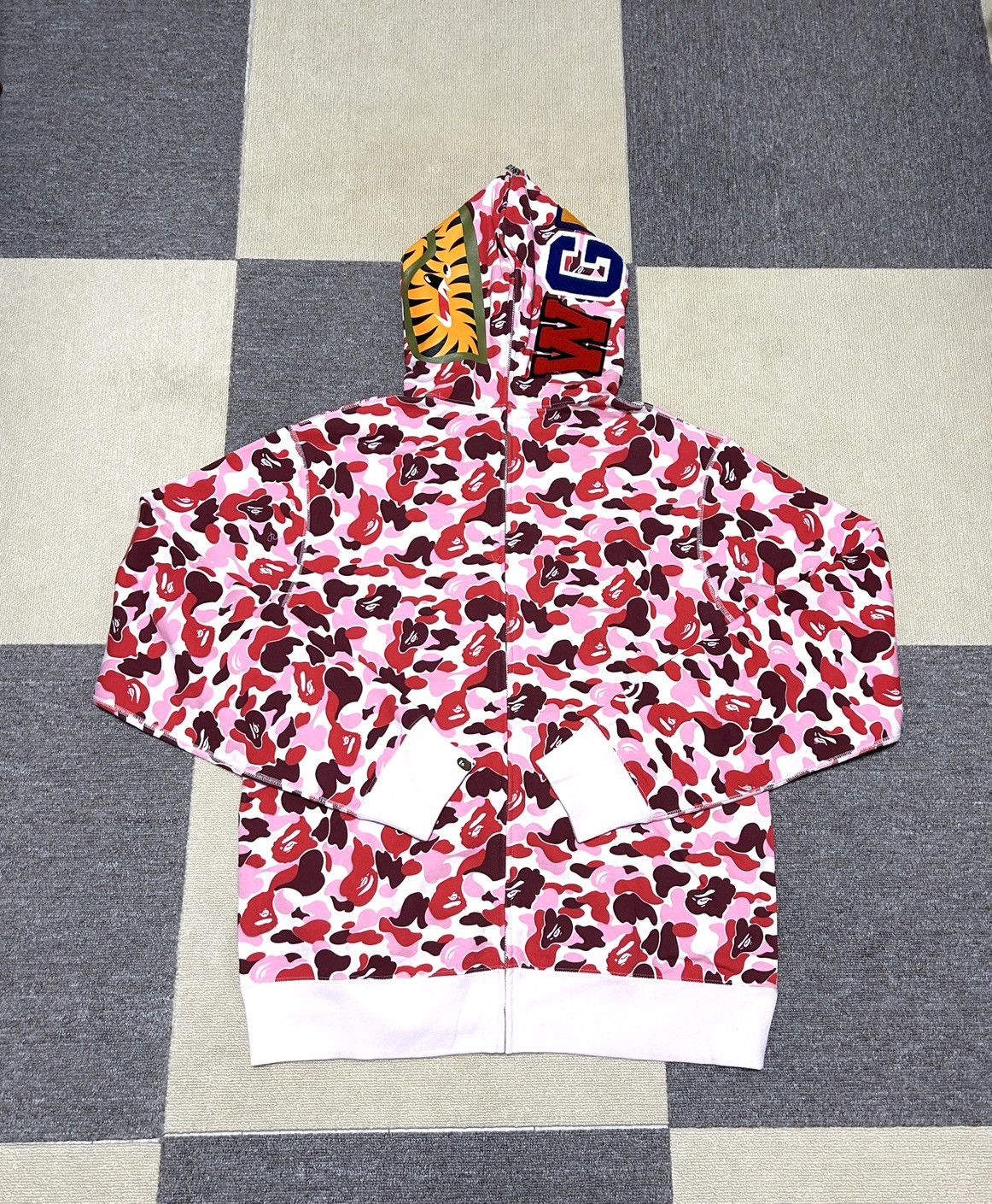 Bape Bape Hiroshima Camo Shark Full Zip Hoodie Size US M / EU 48-50 / 2 - 2 Thumbnail