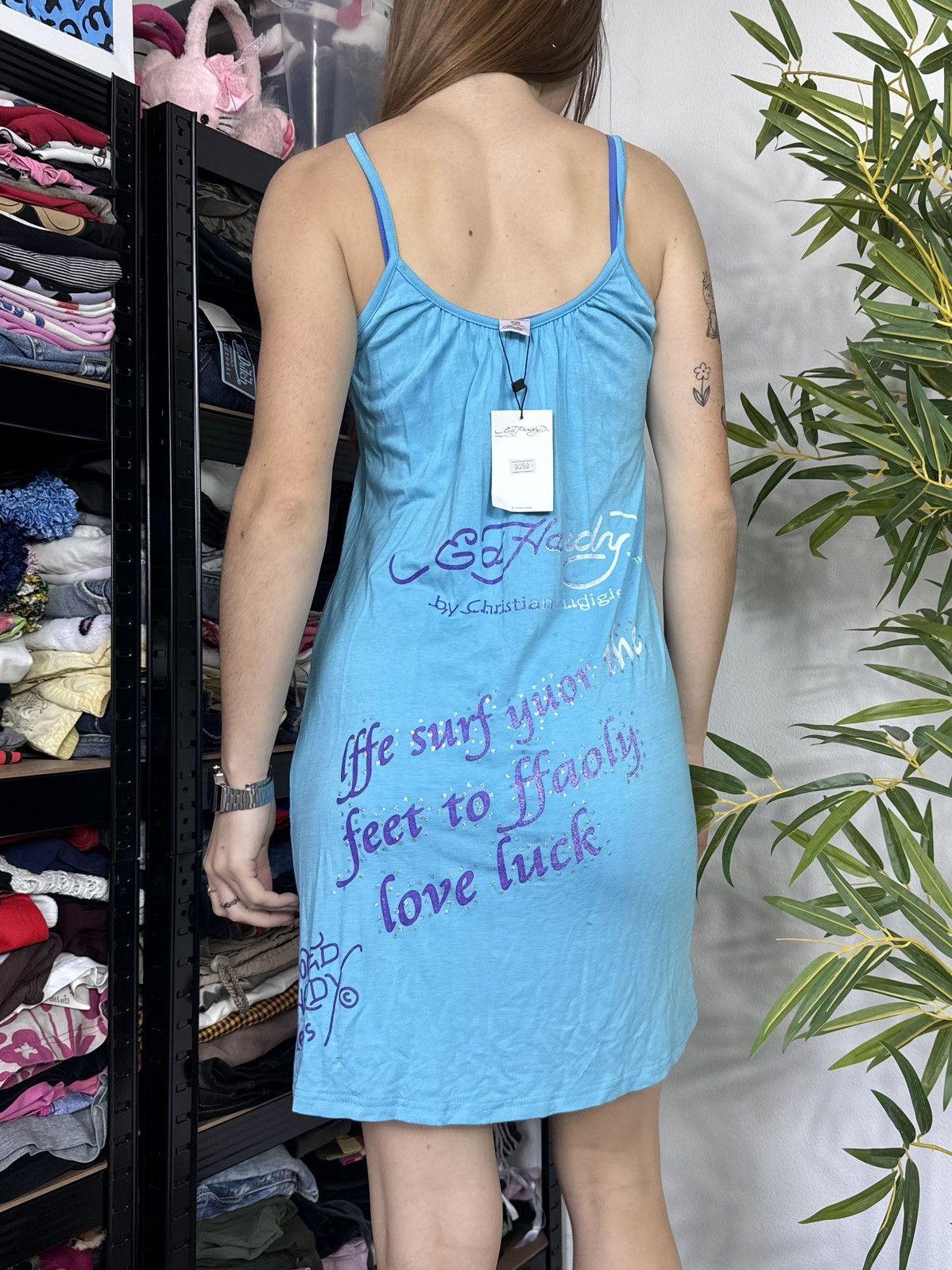 Ed Hardy VINTAGE ED HARDY 2000s MINI DRESS Size S / US 4 / IT 40 - 8 Thumbnail