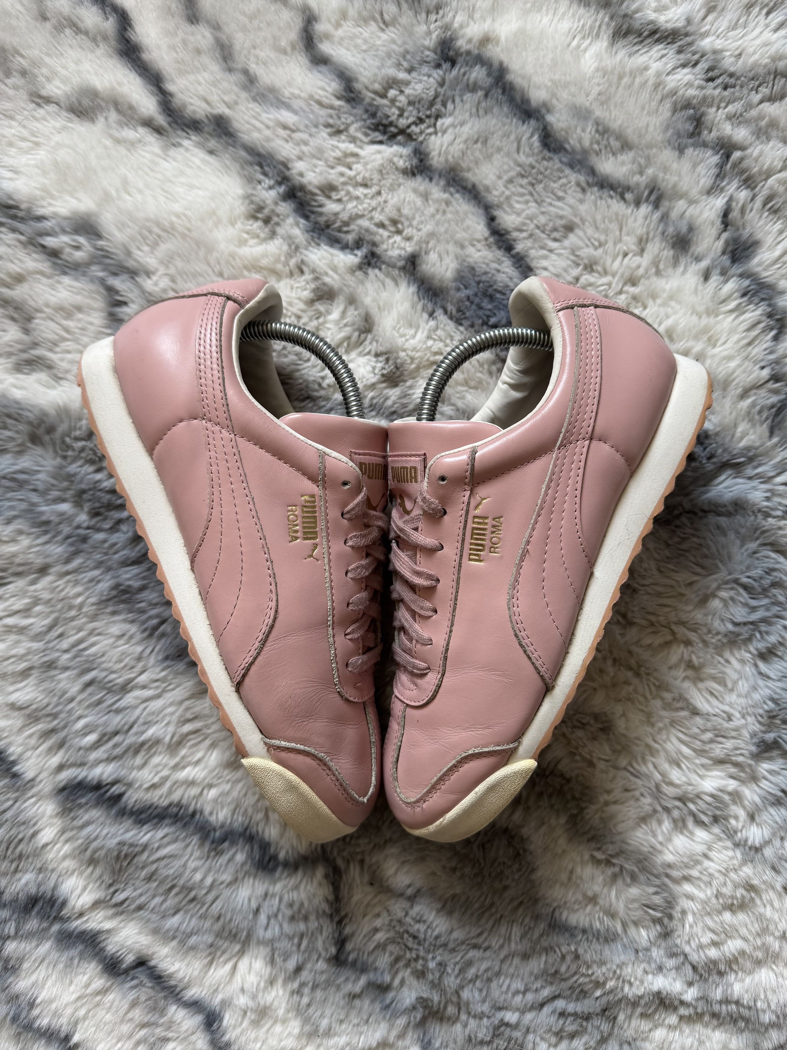 Puma Puma Roma Pink Hype Leather Sneakers Size US 8 / IT 38 - 2 Thumbnail