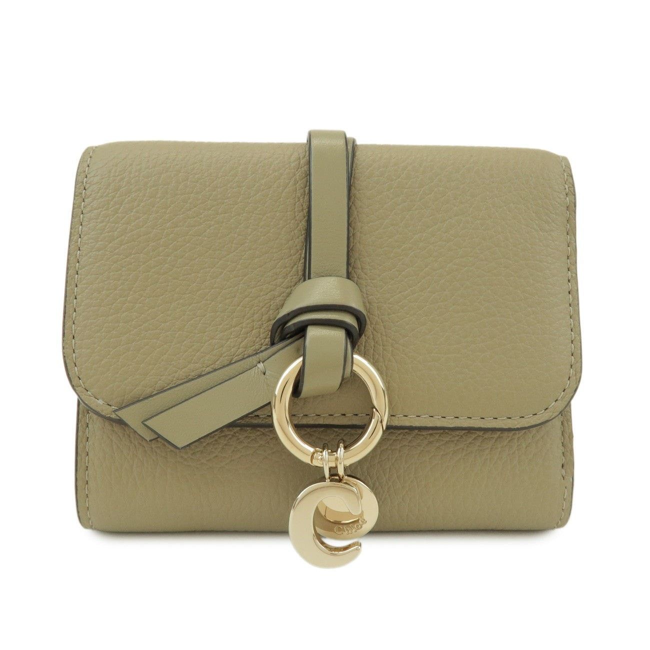 Chloe Chloe C Tri-Fold Calfskin Wallet Green Size ONE SIZE - 1 Thumbnail