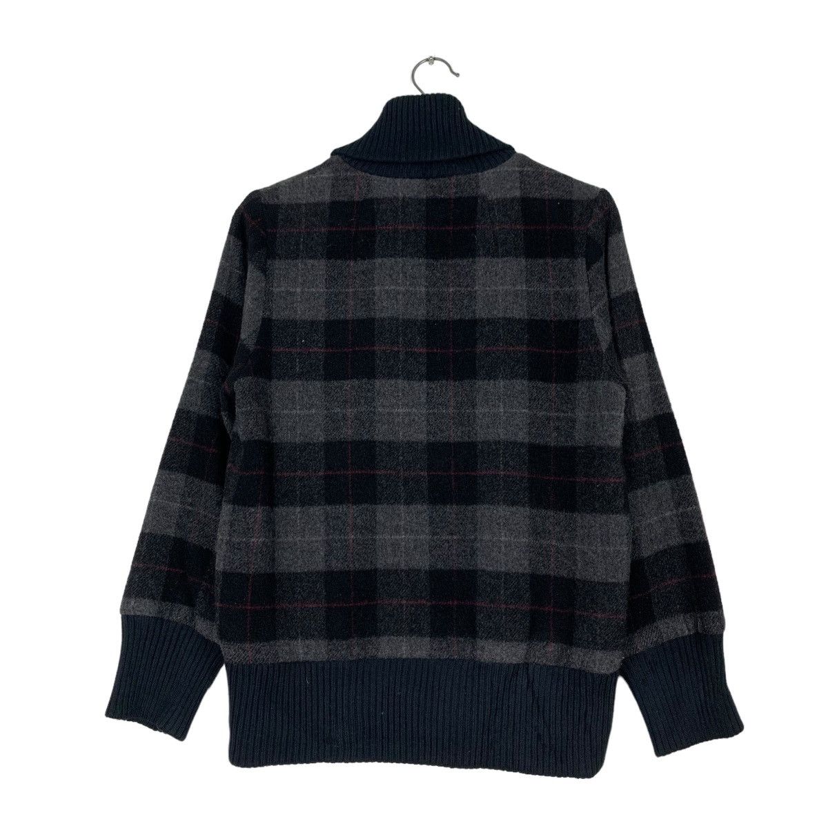 Japanese Brand NANHAITU GIGUE Checked Tartan Wool Jacket #0640-C30 Size US M / EU 48-50 / 2 - 7 Thumbnail