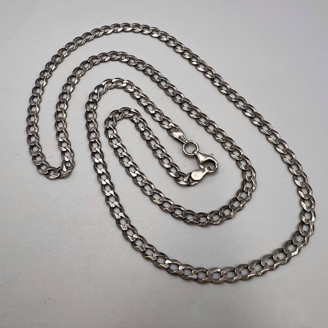 Sterling Silver Vintage Niello Sterling Silver 925 Chain Necklace 10.6 gr Size ONE SIZE - 3 Thumbnail