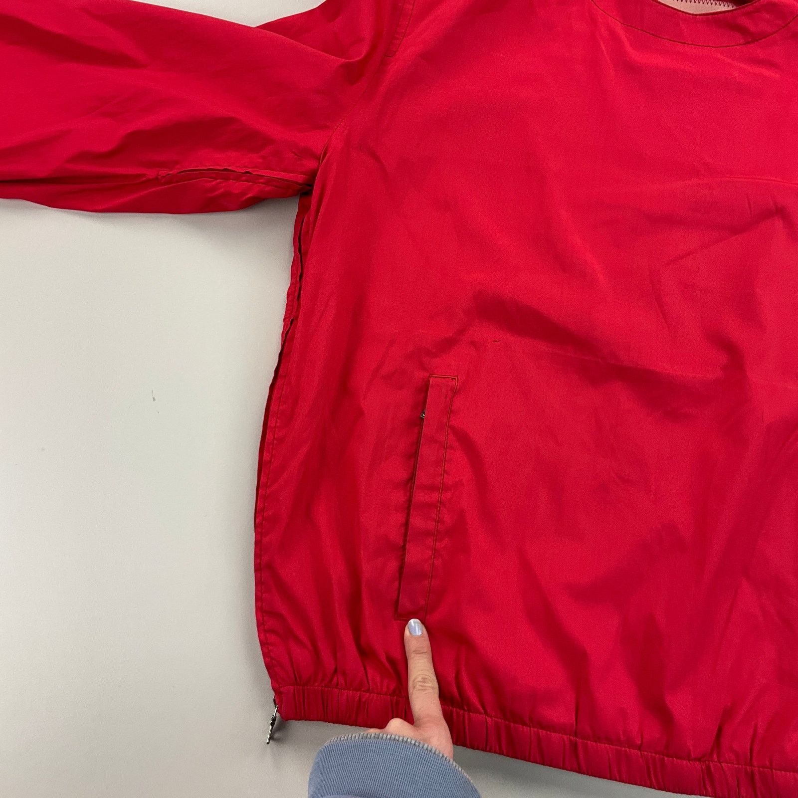 Prada Prada Nylon 00s Sweatshirt - Women Large red designer item Size L / US 10 / IT 46 - 3 Thumbnail