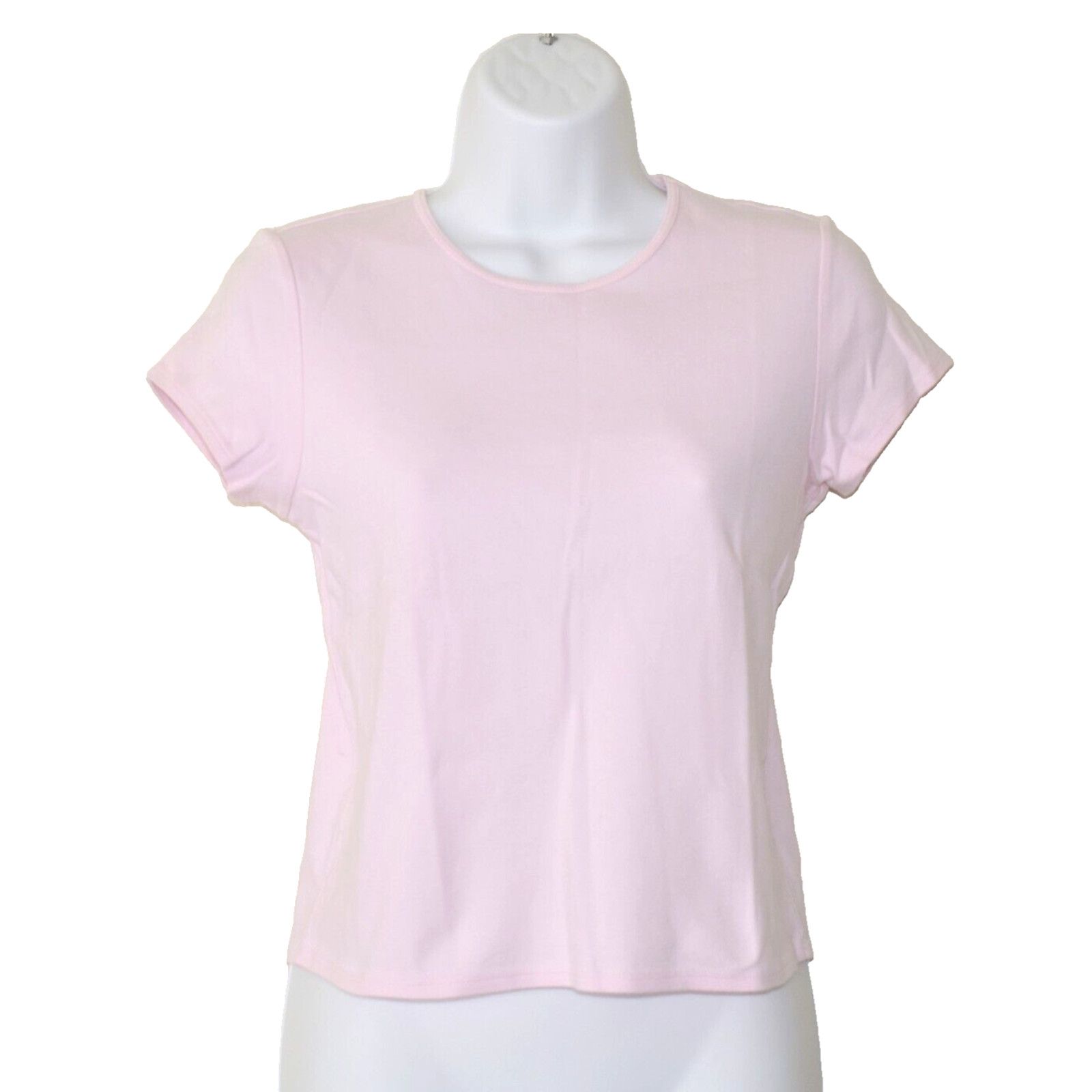 NEW EILEEN FISHER Pink Cotton Short Sleeve Pullover Top PS