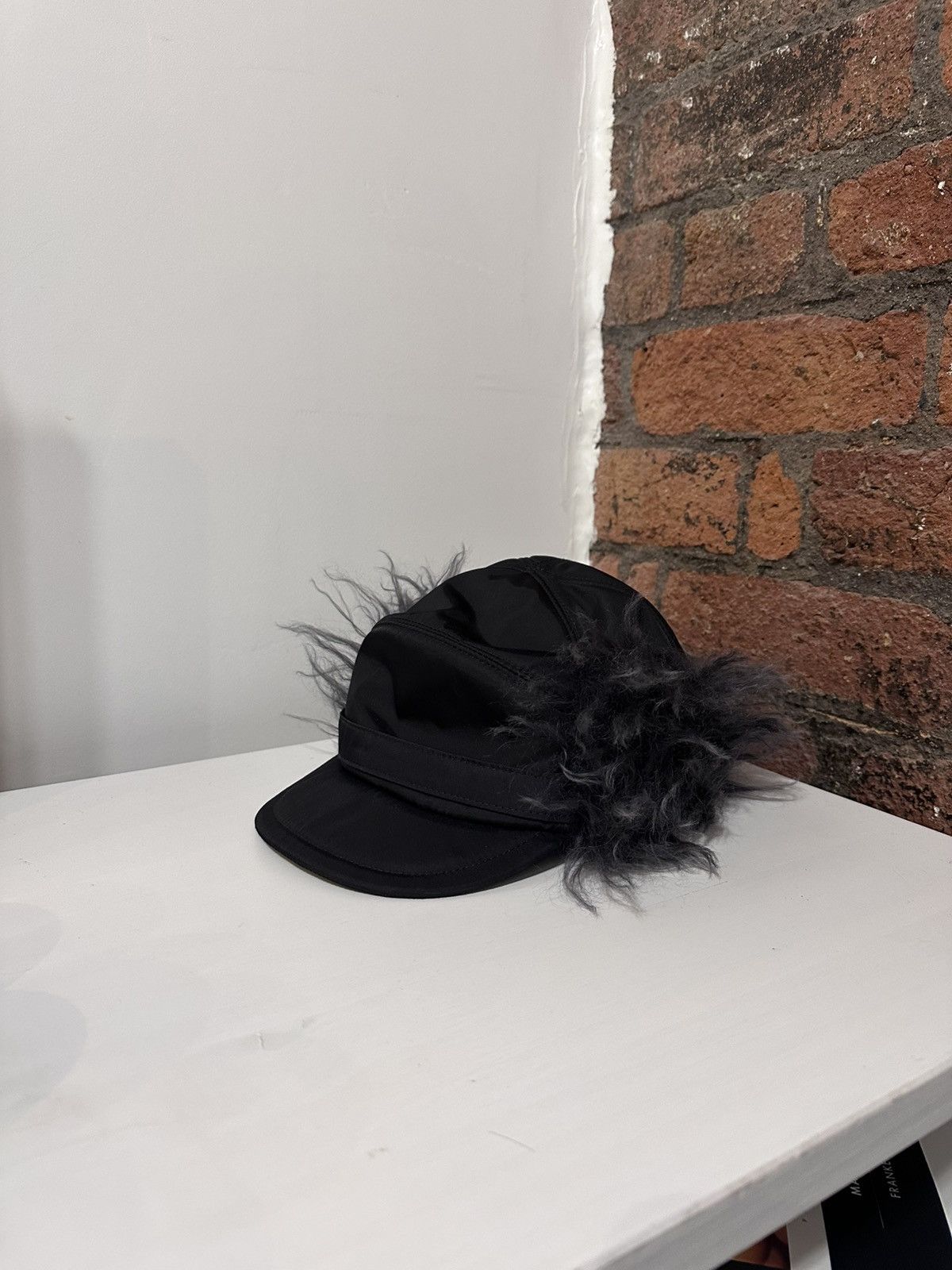 Prada fur cap