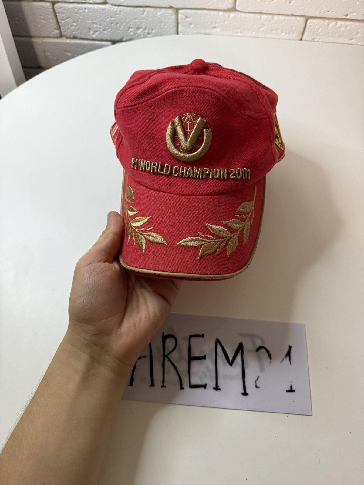 Vintage Ferrari F1 world champion 2001 vintage cap hat Size ONE SIZE - 2 Thumbnail