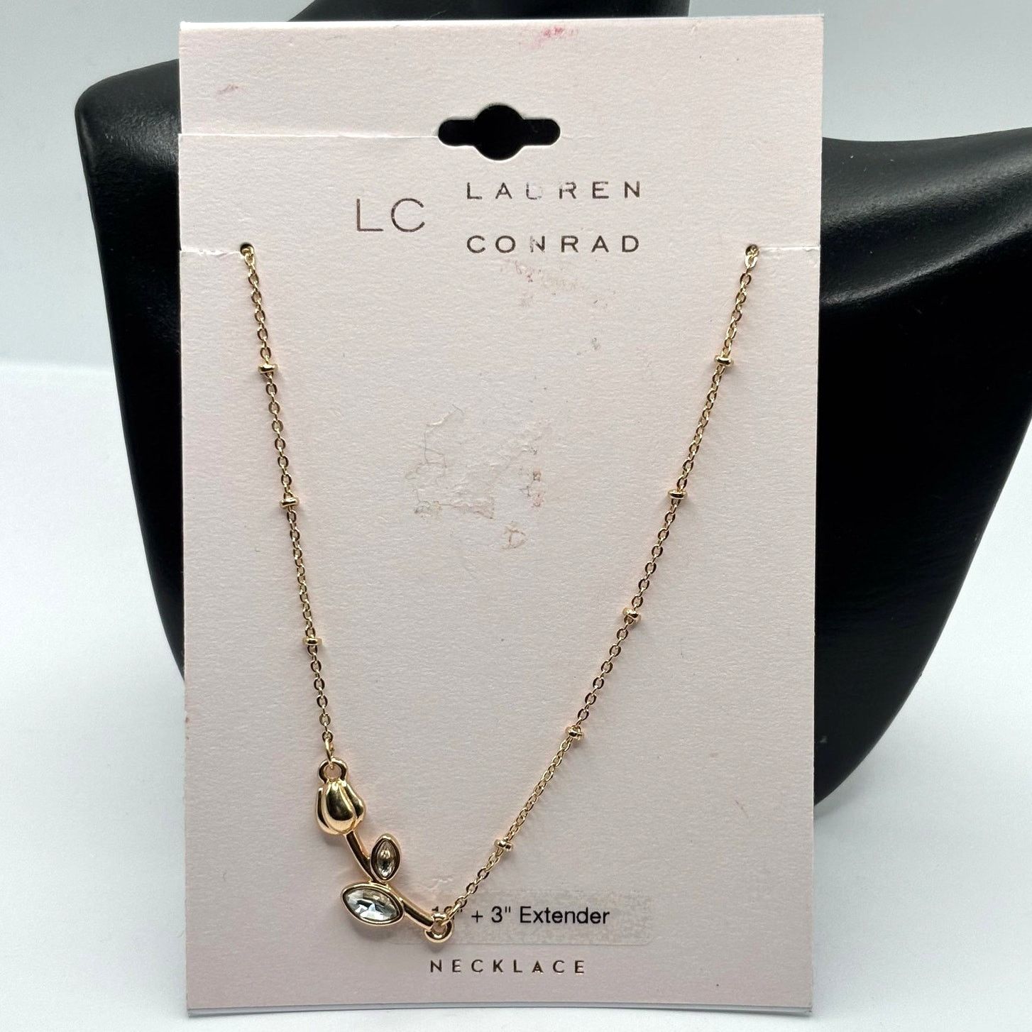 Other Stunning Gold Crystal Rose Necklace Size ONE SIZE - 2 Thumbnail
