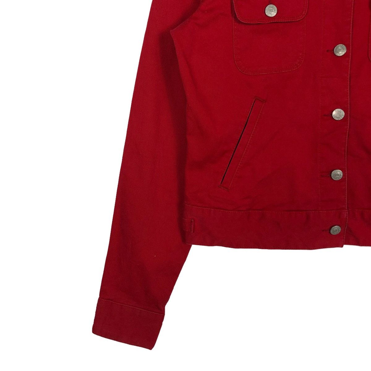 Ralph Lauren 🔥Rich Red - Cropped Trucker Denim Ralph Lauren MFG CO Size US M / EU 48-50 / 2 - 3 Thumbnail