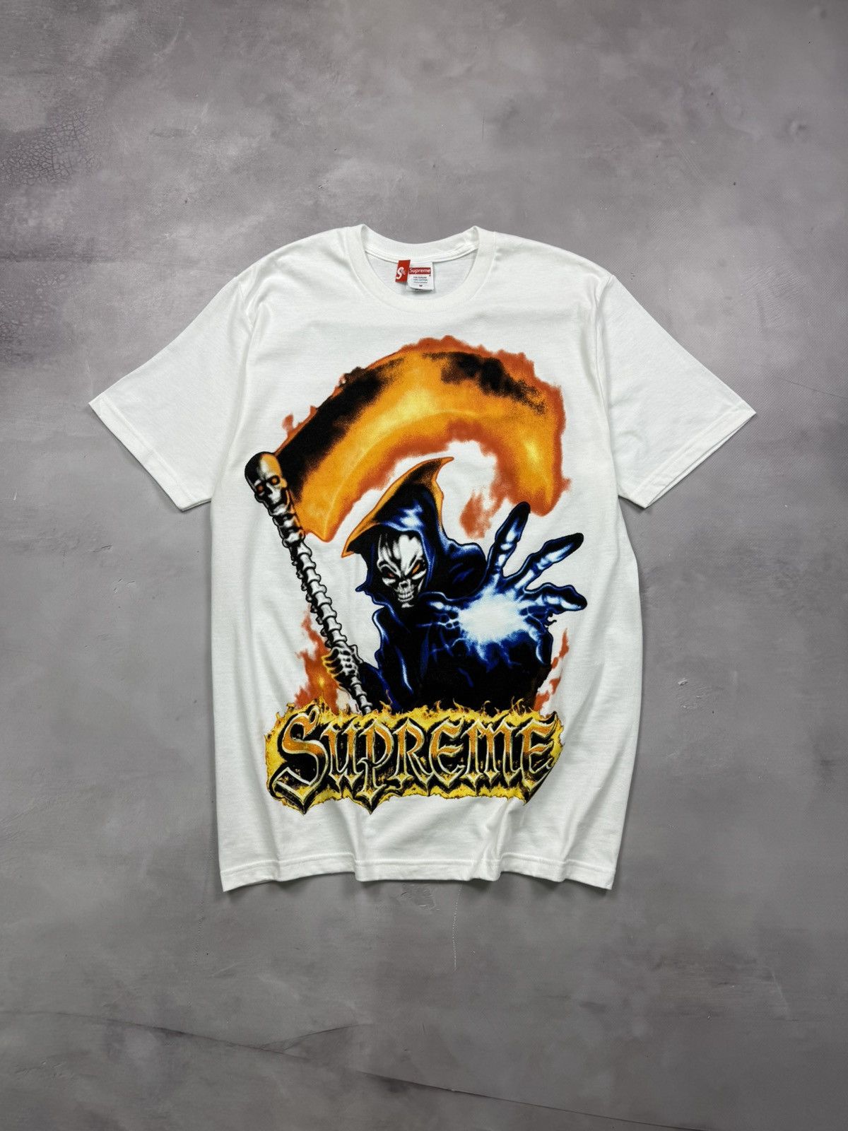 Supreme Ss26 Supreme Grim Reaper Tee Size US M / EU 48-50 / 2 - 1 Thumbnail