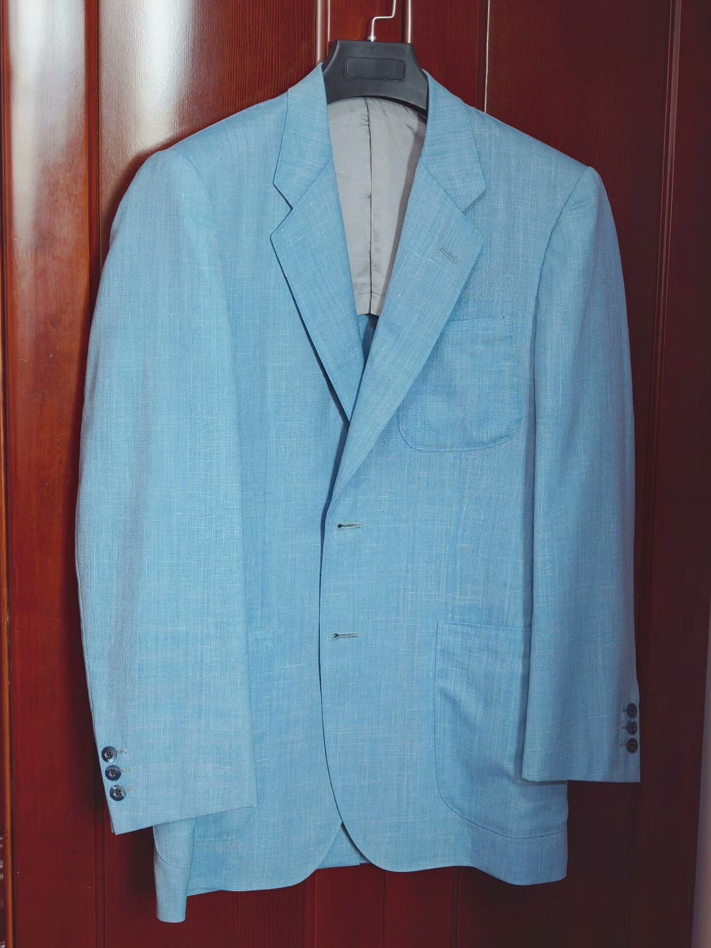Ermenegildo Zegna Zegna Custom Lightweight Blue Suit Size US M / EU 48-50 / 2 - 1 Thumbnail