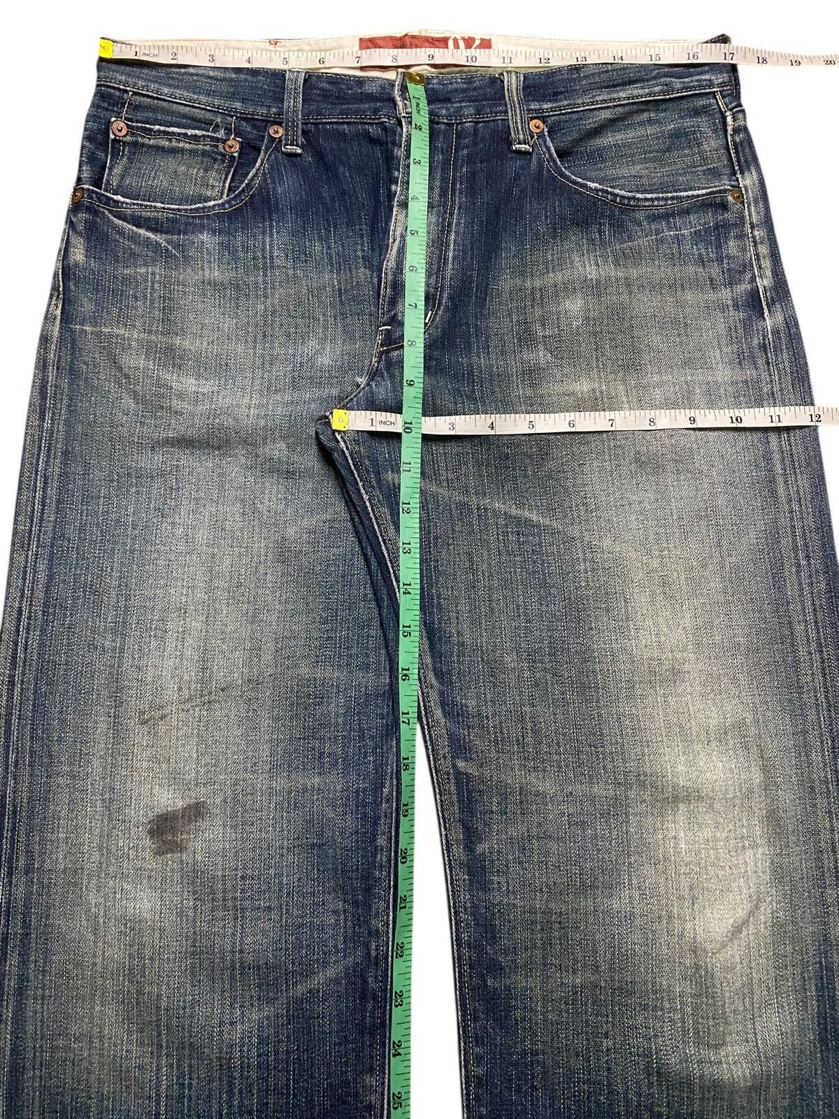 Japanese Brand Vintage Japanese Brand Back Number Faded Distressed Loose Size US 34 / EU 50 - 14 Thumbnail