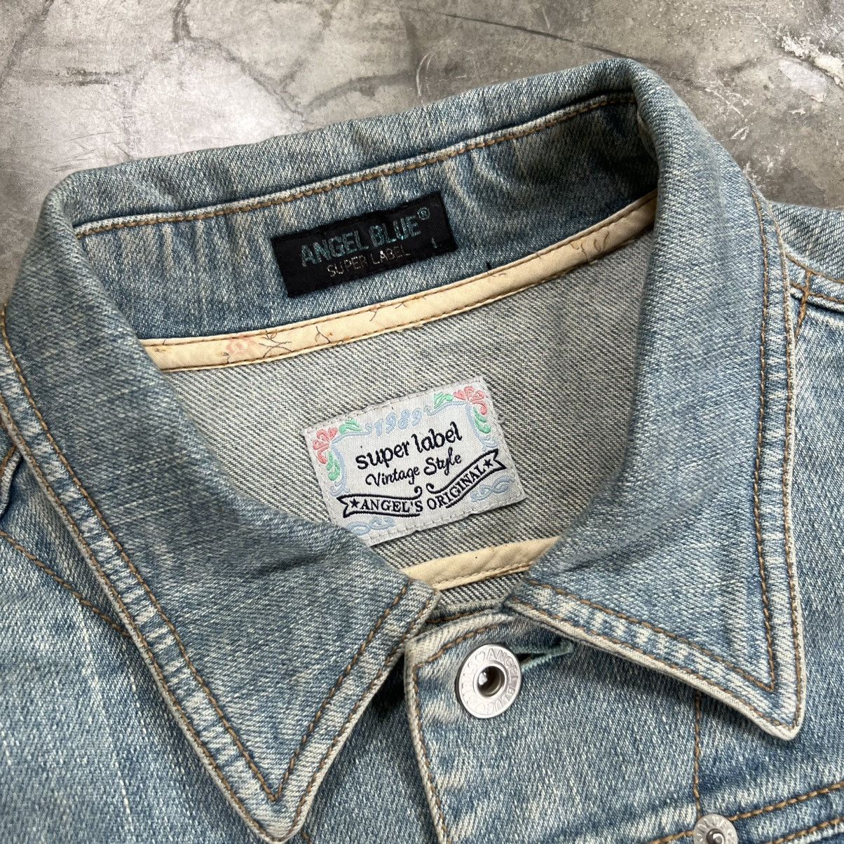 Hysteric Glamour 2000s Angle Blue Super Label Denim Jacket Size US XS / EU 42 / 0 - 9 Thumbnail