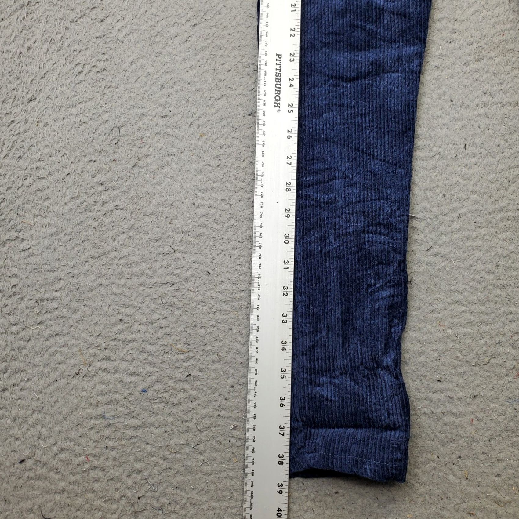 Vintage Venti6 Corduroy Pants Womens Small Blue Soft Stretch Drawstring Elastic Waist Size 28" / US 6 / IT 42 - 3 Thumbnail