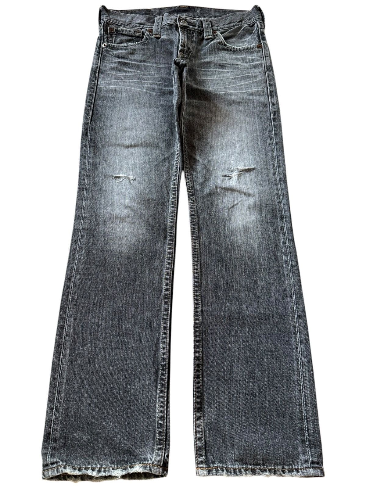 Levi's Vintage 90s Levis 502 Charcoal Wash Distressed Jeans Size US 32 / EU 48 - 1 Thumbnail
