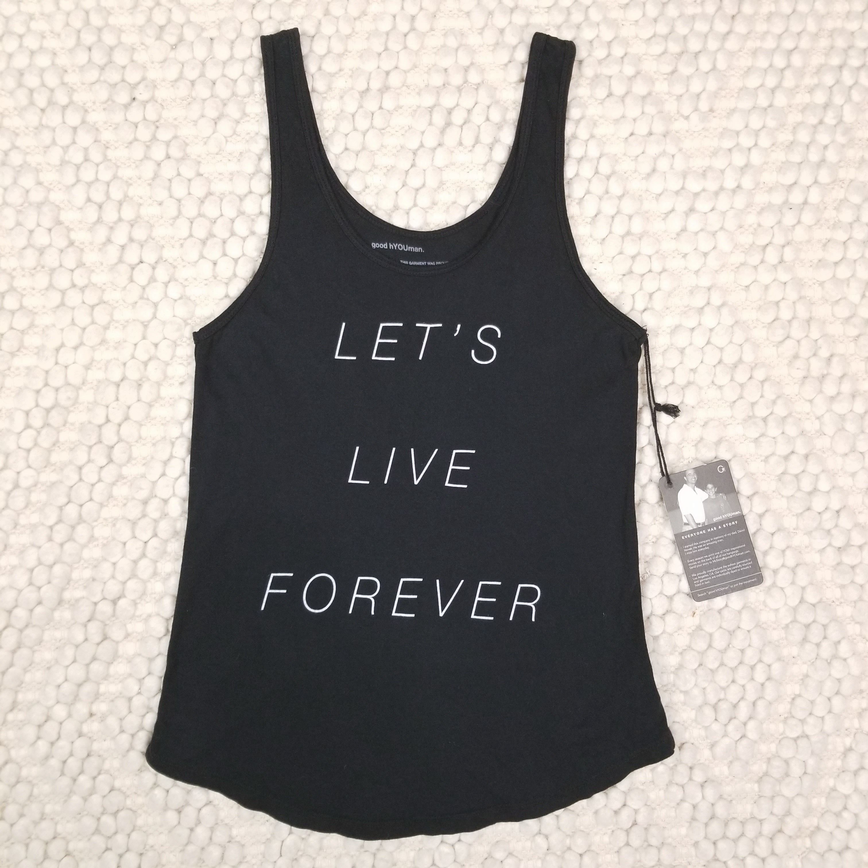 Other NWT Good hYOUman Let's Live Forever Tank Sz XS/S Size XS / US 0-2 / IT 36-38 - 5 Thumbnail