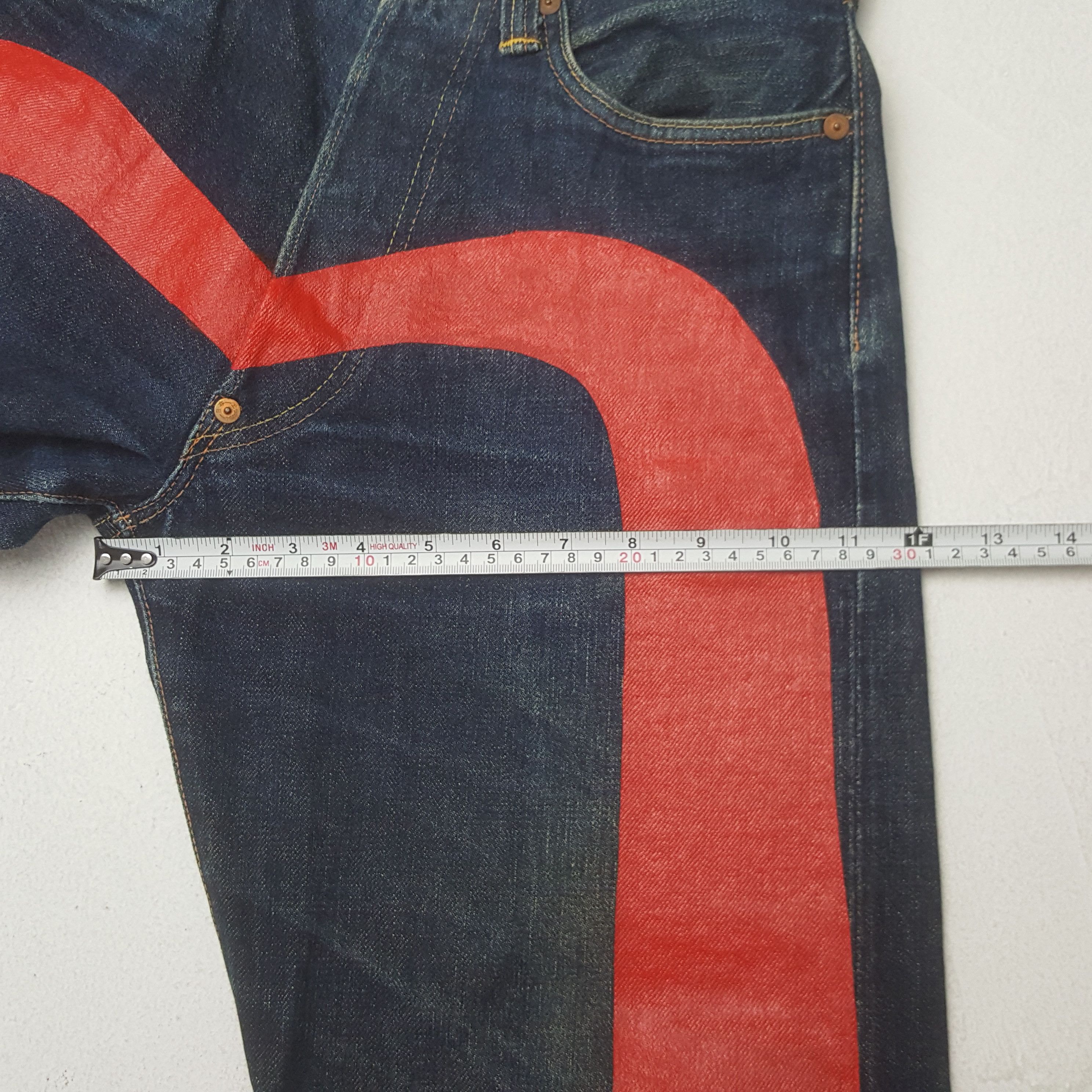 Evisu × Japanese Brand × Vintage Vintage Evisu Japanese Brand Daicock Custom Art Denim Jeans Size US 27 - 11 Thumbnail