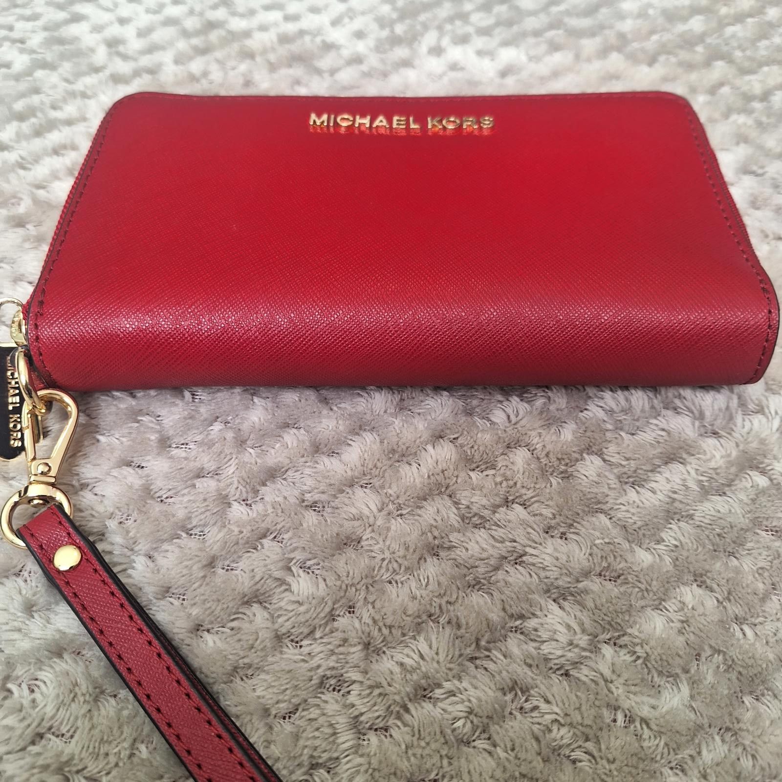 Michael Kors New -Michael Kors Jet Travel Continental long wallet in red Size ONE SIZE - 7 Thumbnail